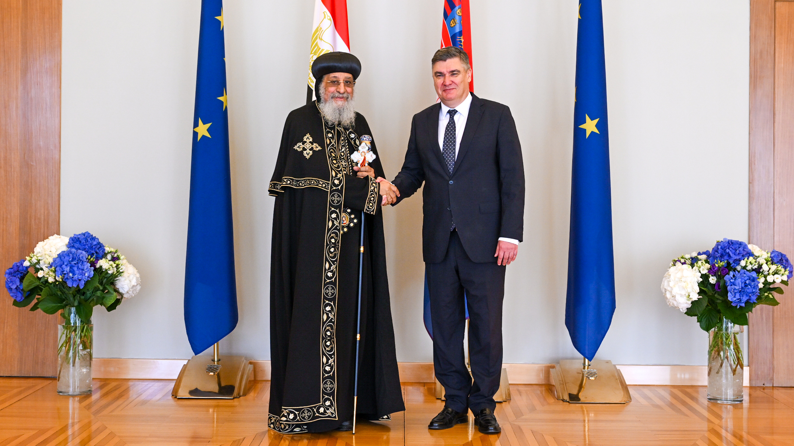 Zoran Milanović i papa Tawadros II.