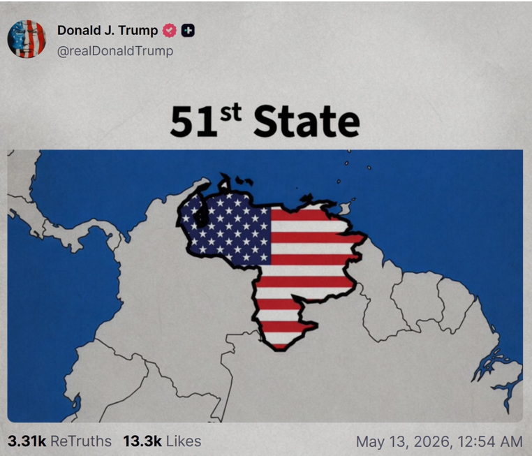 trump venezuela truth social