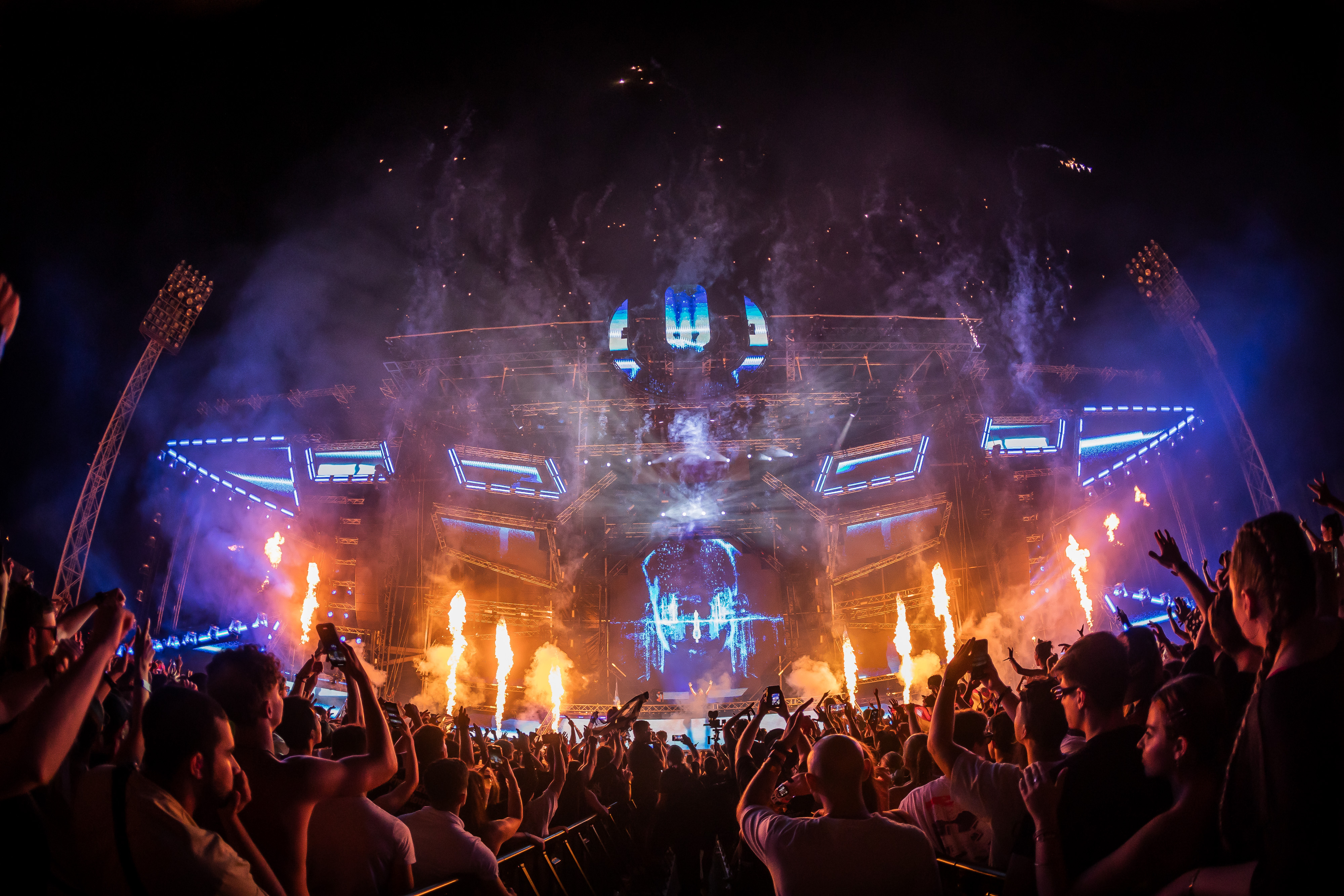 13.07.2025., Split - Treca Vecer Ultra Festivala. Na fotografiji: Nastup DJ-a Hardwell Photo: Zvonimir Barisin/PIXSELL