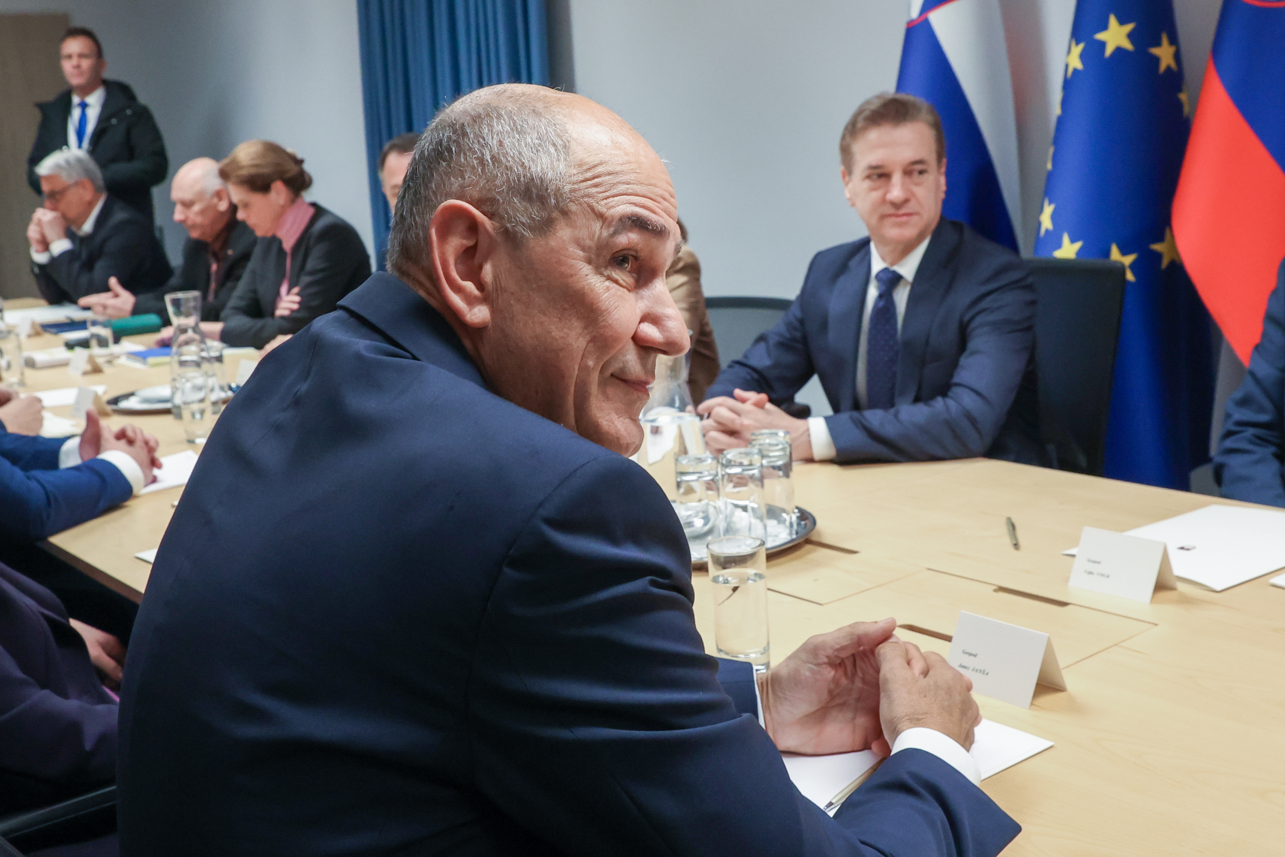 Sjednica Vijeca za nacionalnu sigurnost koju je sazvao Robert Golob. Josko Kadivnik, Janez Jansa, Natasa Pirc Musar, Zoran Stevanovic, Anze Logar. Photo: Marko Vavpotic/F.A.Bobo/Pixsell/F.A. BOBO
