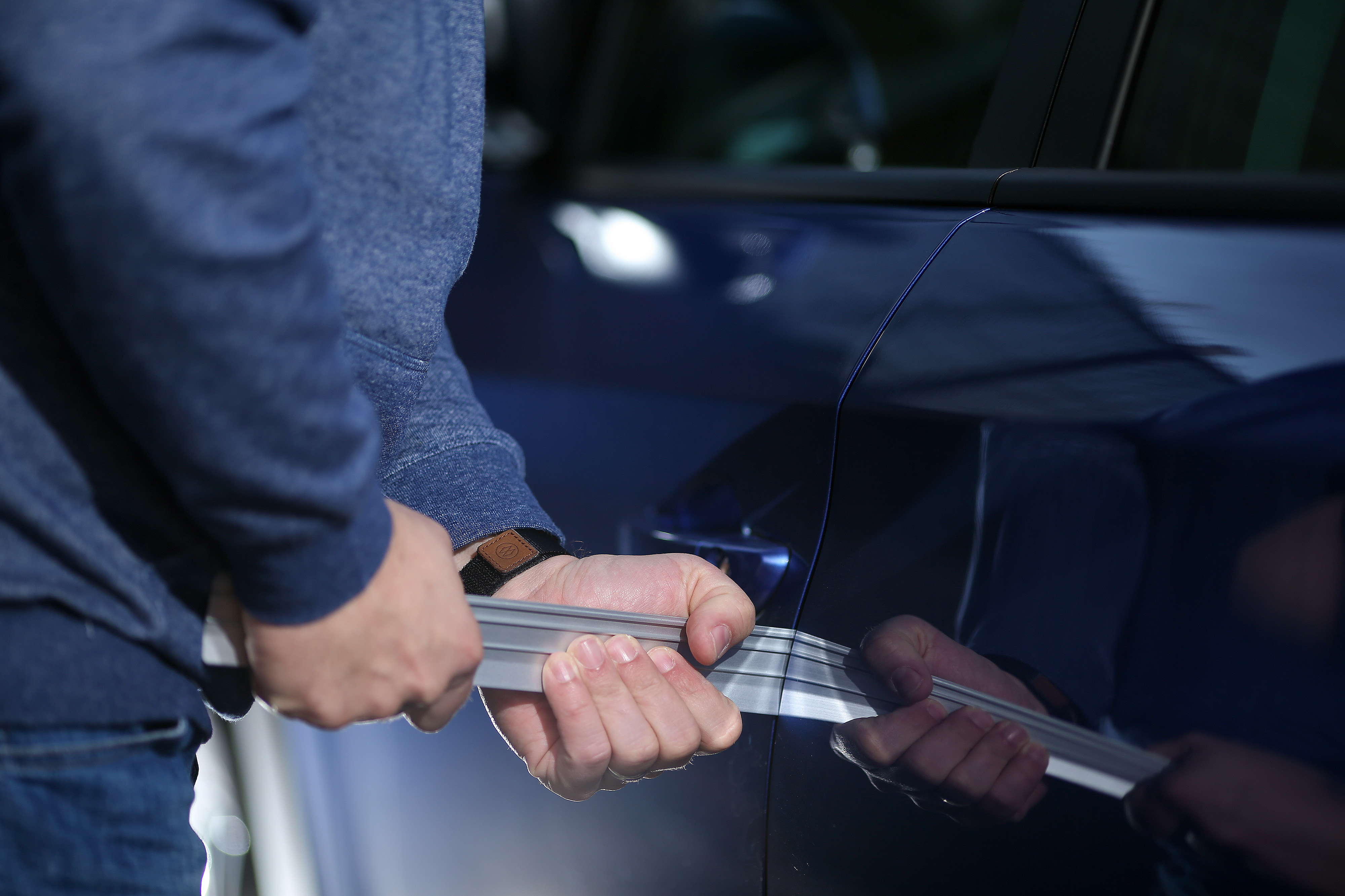 Krađa automobila 02.01.2019., Karlovac - Kradja automobila. Photo: Luka Stanzl/PIXSELL