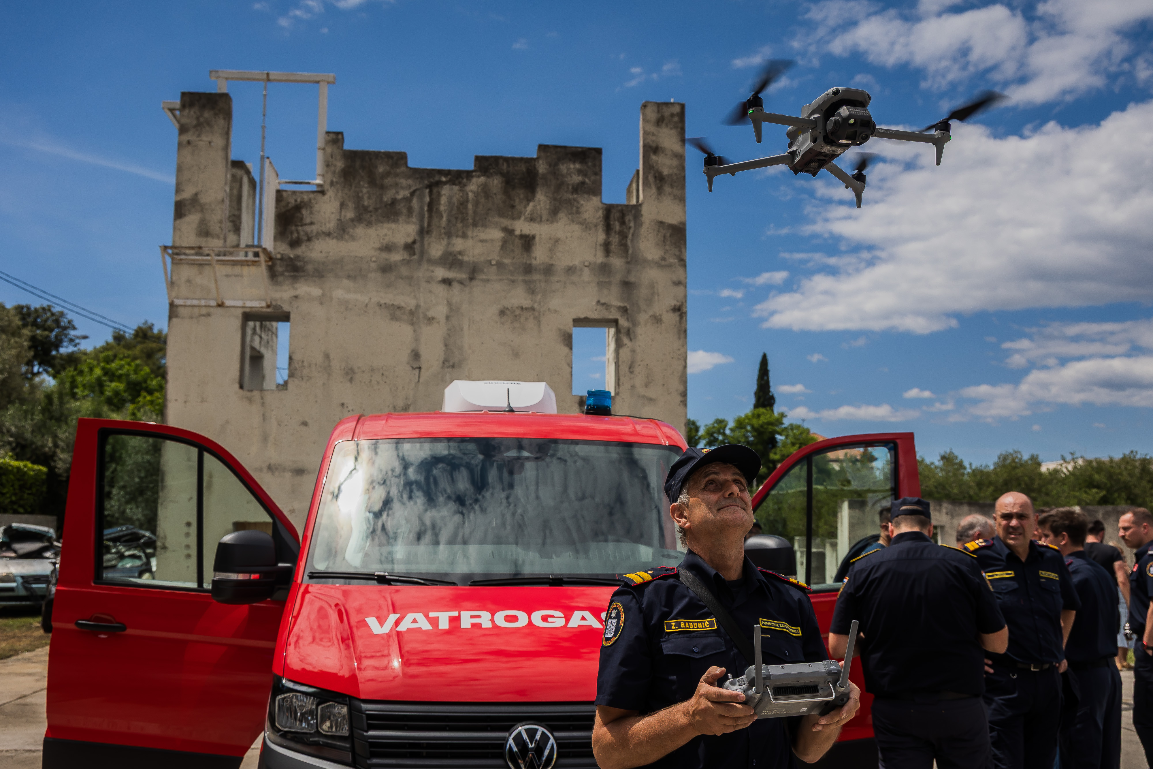 Primopredaja 10 Dronova i 1 Vatrogasnog vozila. Photo: Zvonimir Barisin/PIXSELL