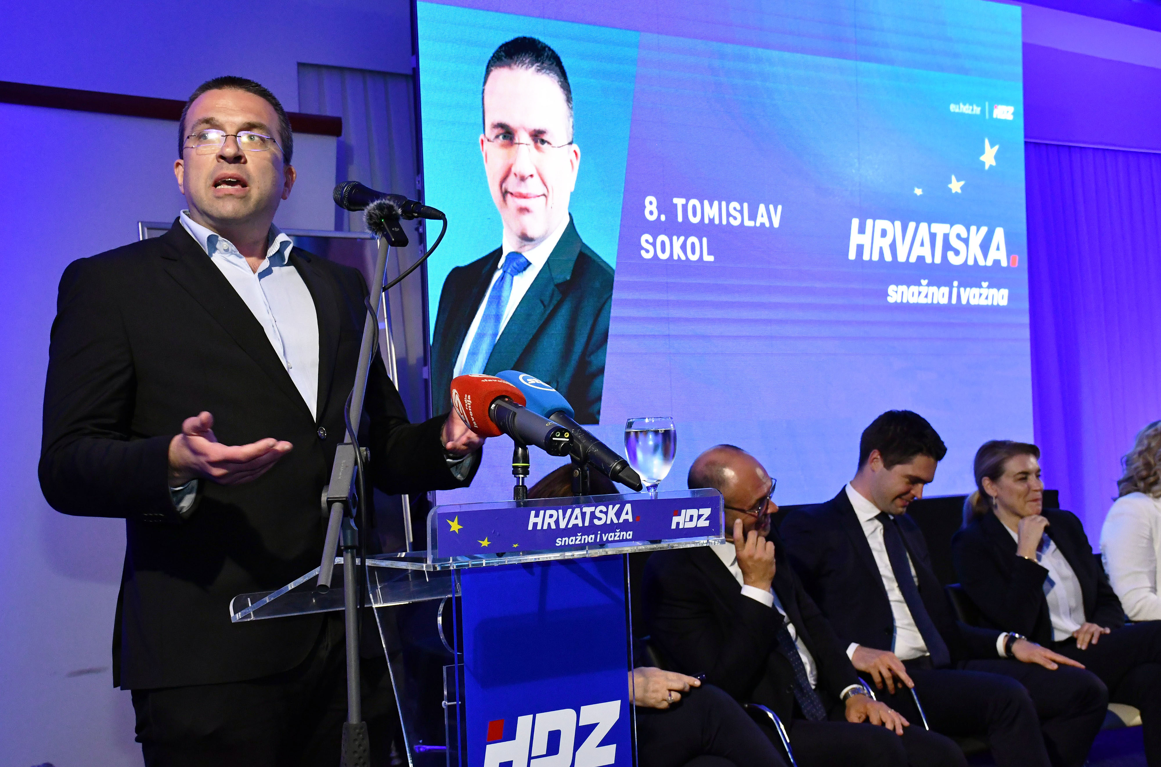 29.05.2024., Slavonski Brod - Predstavljanje liste HDZ-a za europske izbore odrzano je u svecanoj dvorani Kristal. Tomislav Sokol Photo: Ivica Galovic/PIXSELL
