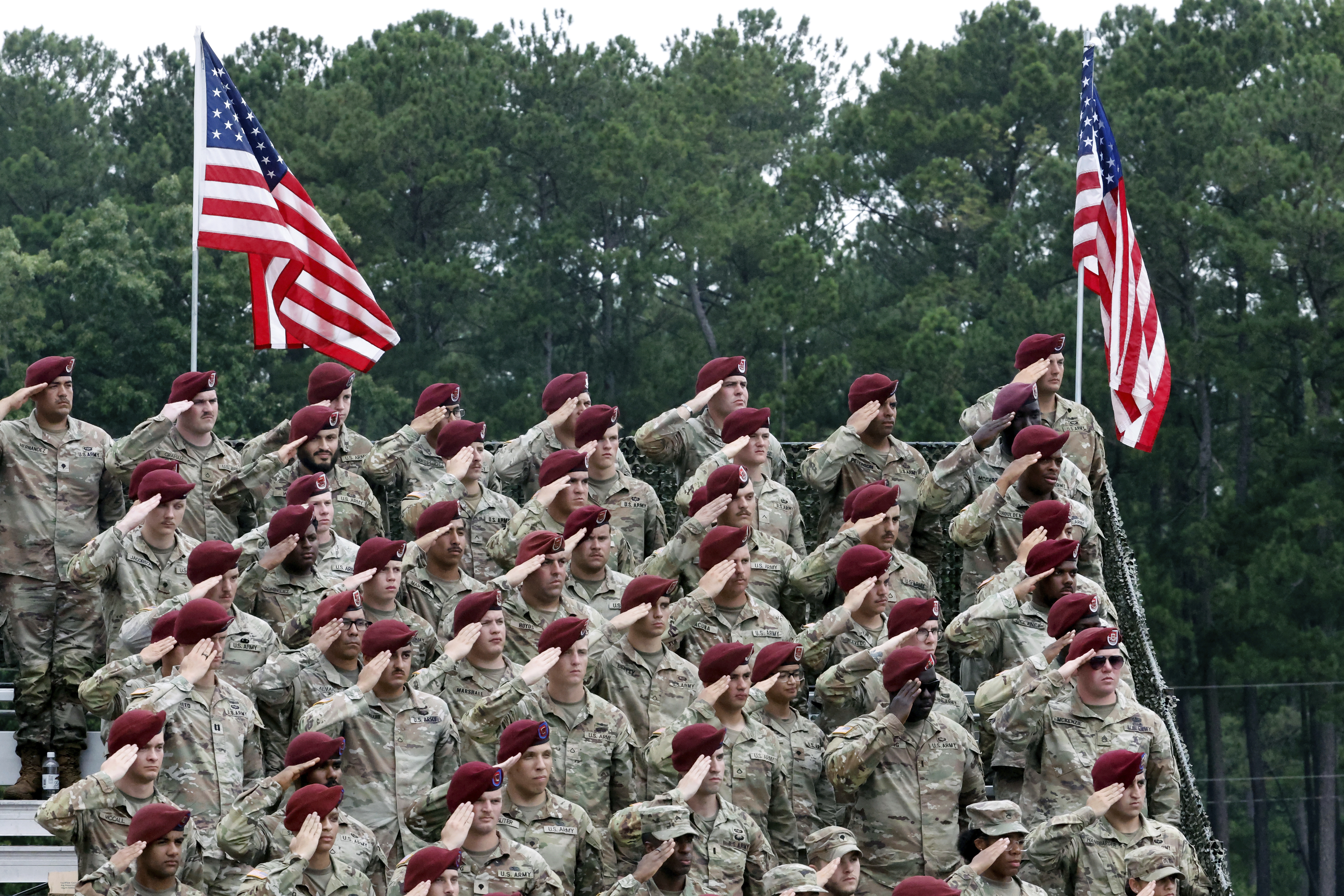 Soldiers of Fort Bragg. (AP Photo/Karl DeBlaker)