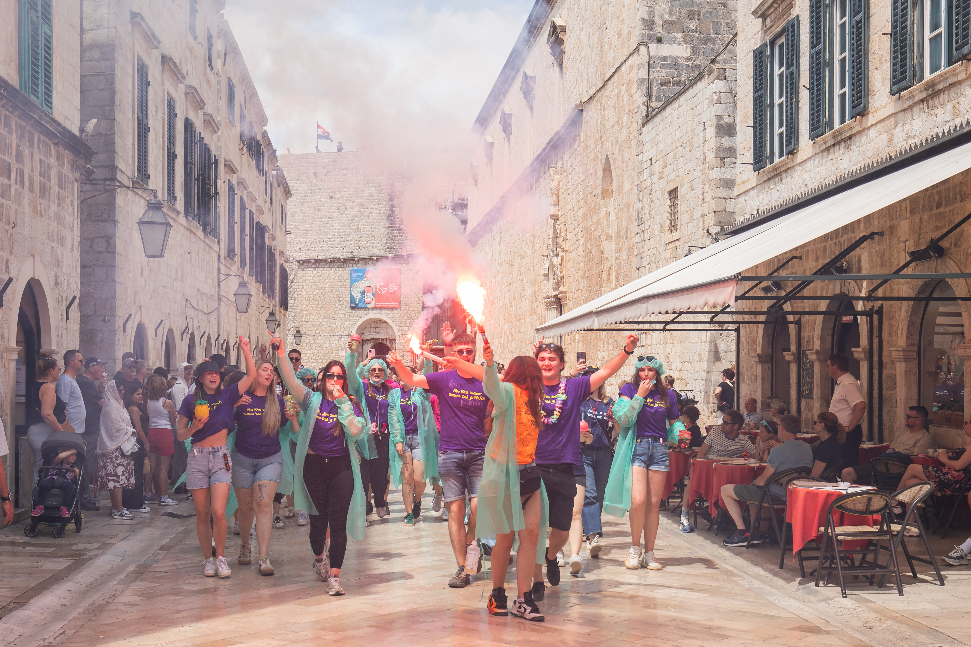 22.05.2026., Dubrovnik - Srednjoskolci slave zadnji dan skole. Photo: Grgo Jelavic/PIXSELL