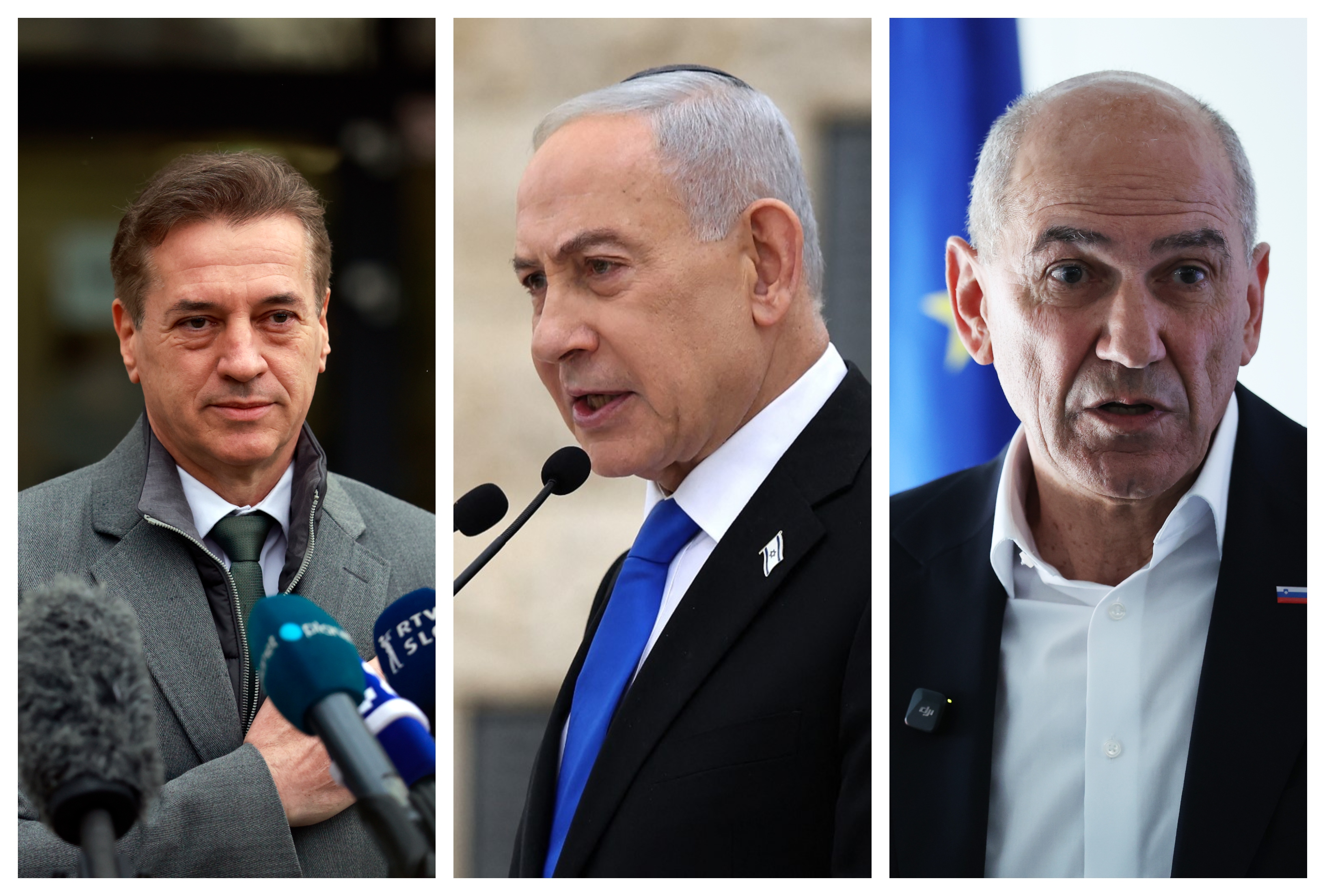 golob netanyahu janša PIXSEL/AFP