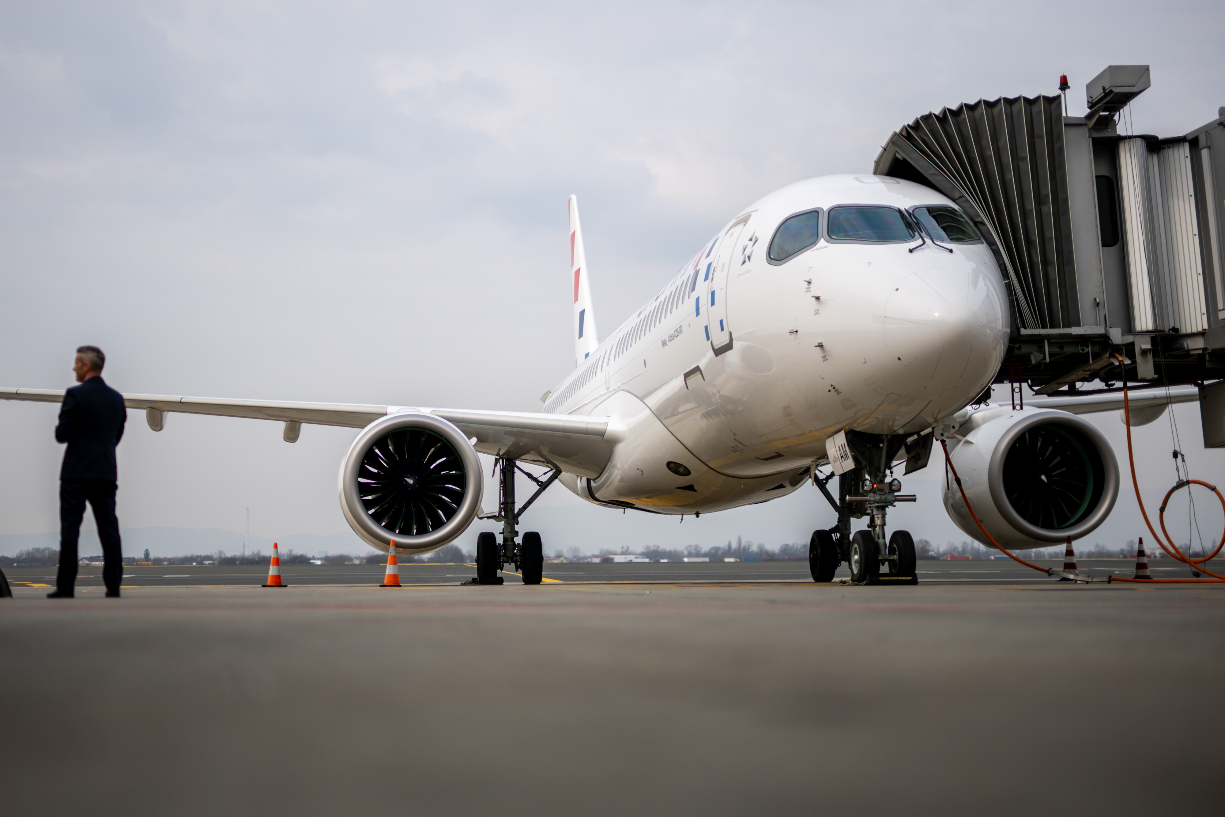 02.03.2026., Zagreb - Kapetan zrakoplova Airbus A220 Croatia airlinesa Igor Plesac.