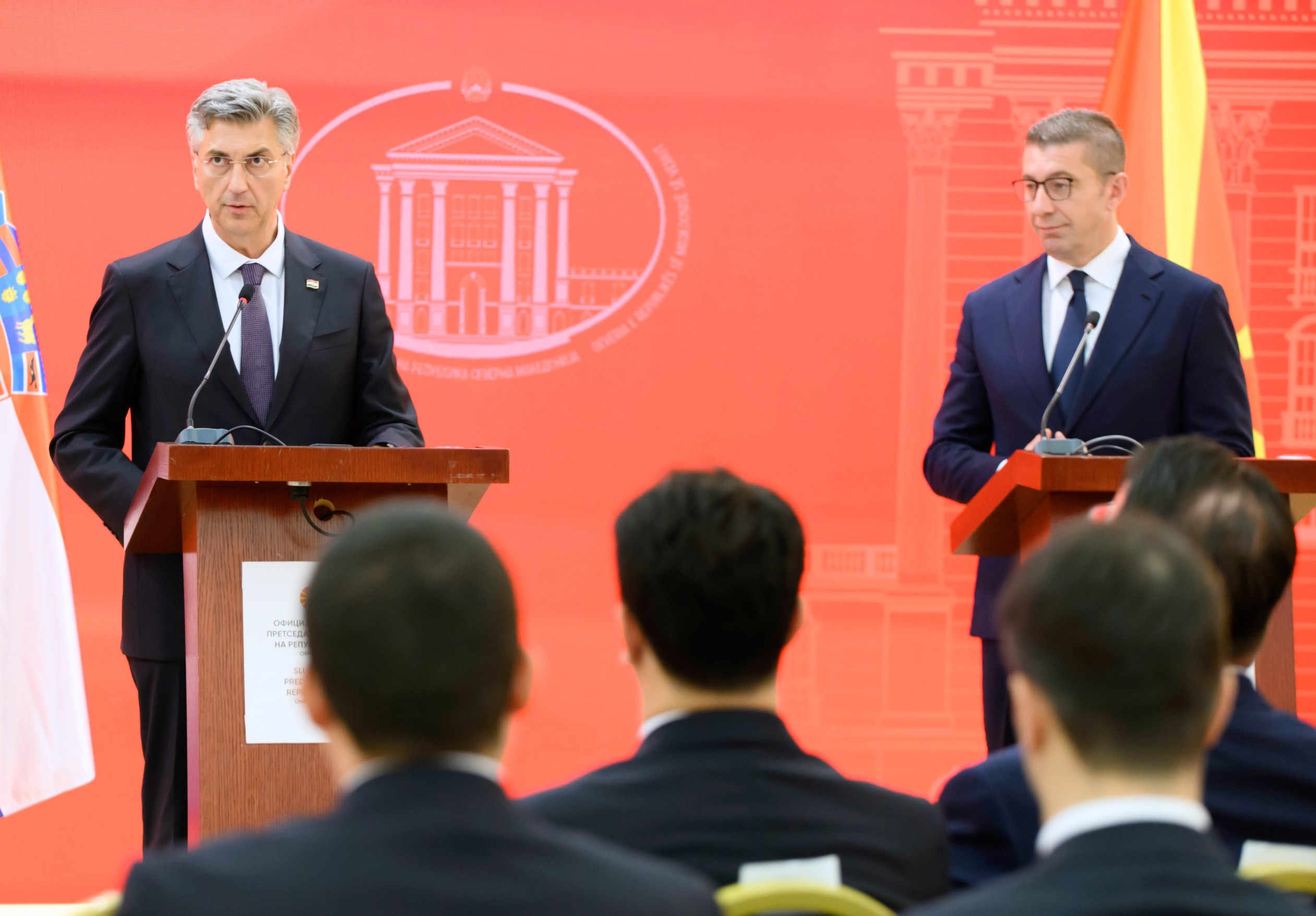 Andrej Plenković, Kristijan Mickoski