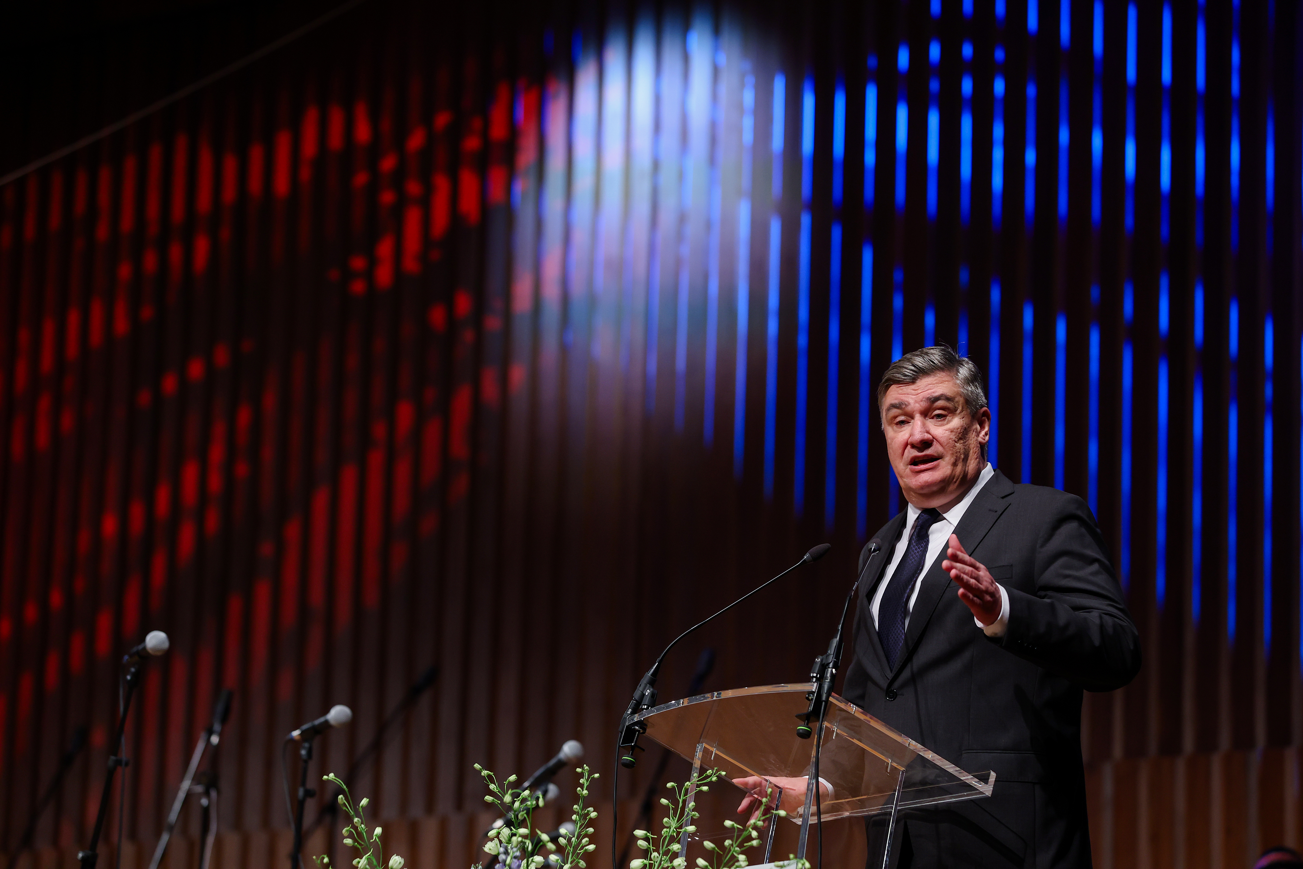 30.05.2026. Zagreb - Svecana akademija povodom 35. obljetnice ustroja zagrebackih pricuvnih brigada, Dana branitelja Grada Zagreba i Dana drzavnosti Republike Hrvatske. Zoran Milanovic. Photo: Matija Habljak/PIXSELL