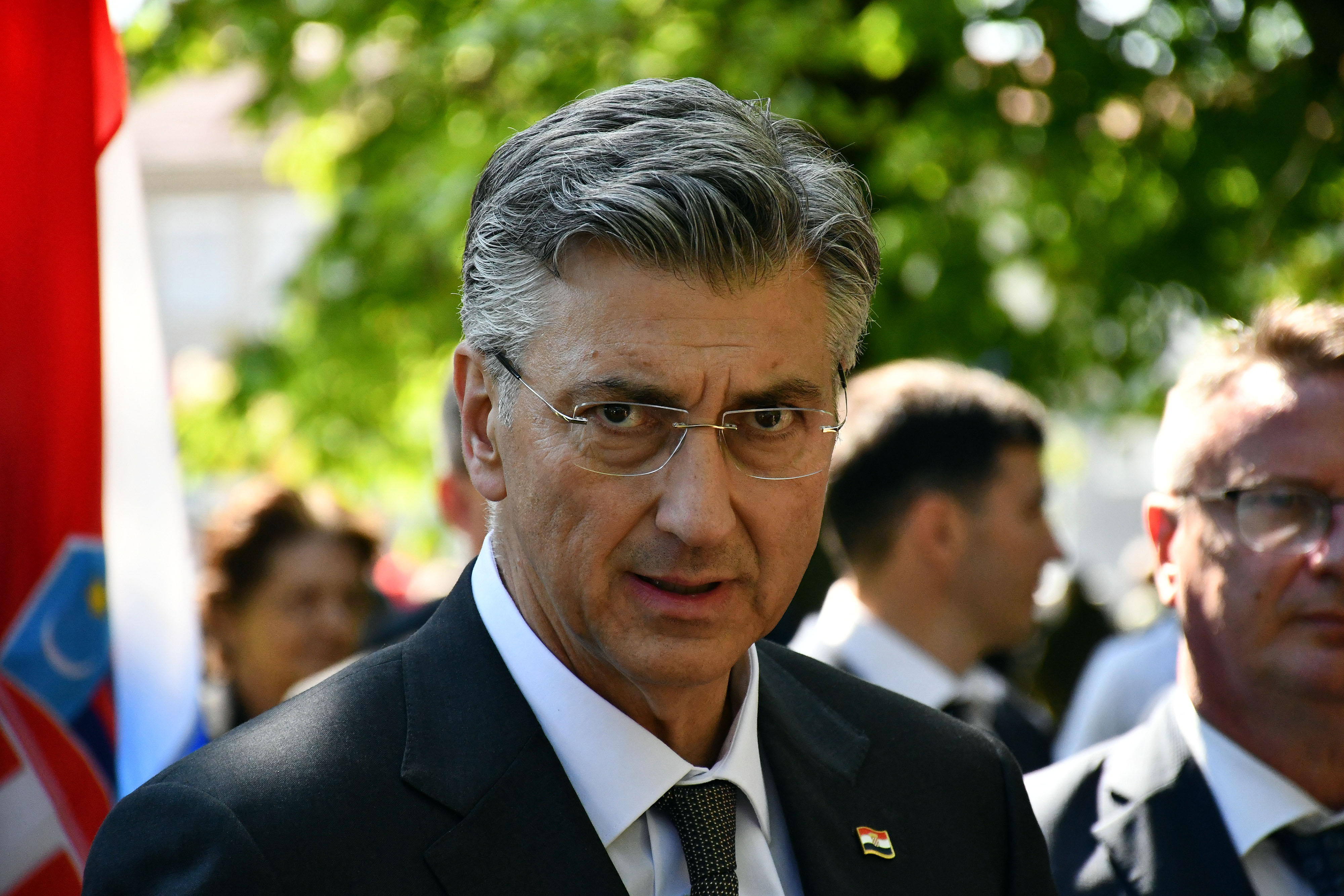 Obiljezavanje 31. obljetnice vojno-redarstvene operacije "Bljesak" Photo: Ivica Galovic/PIXSELL predsjednik Vlade RH Andrej Plenkovic i Danijel Marusic Photo: Ivica Galovic/PIXSELL