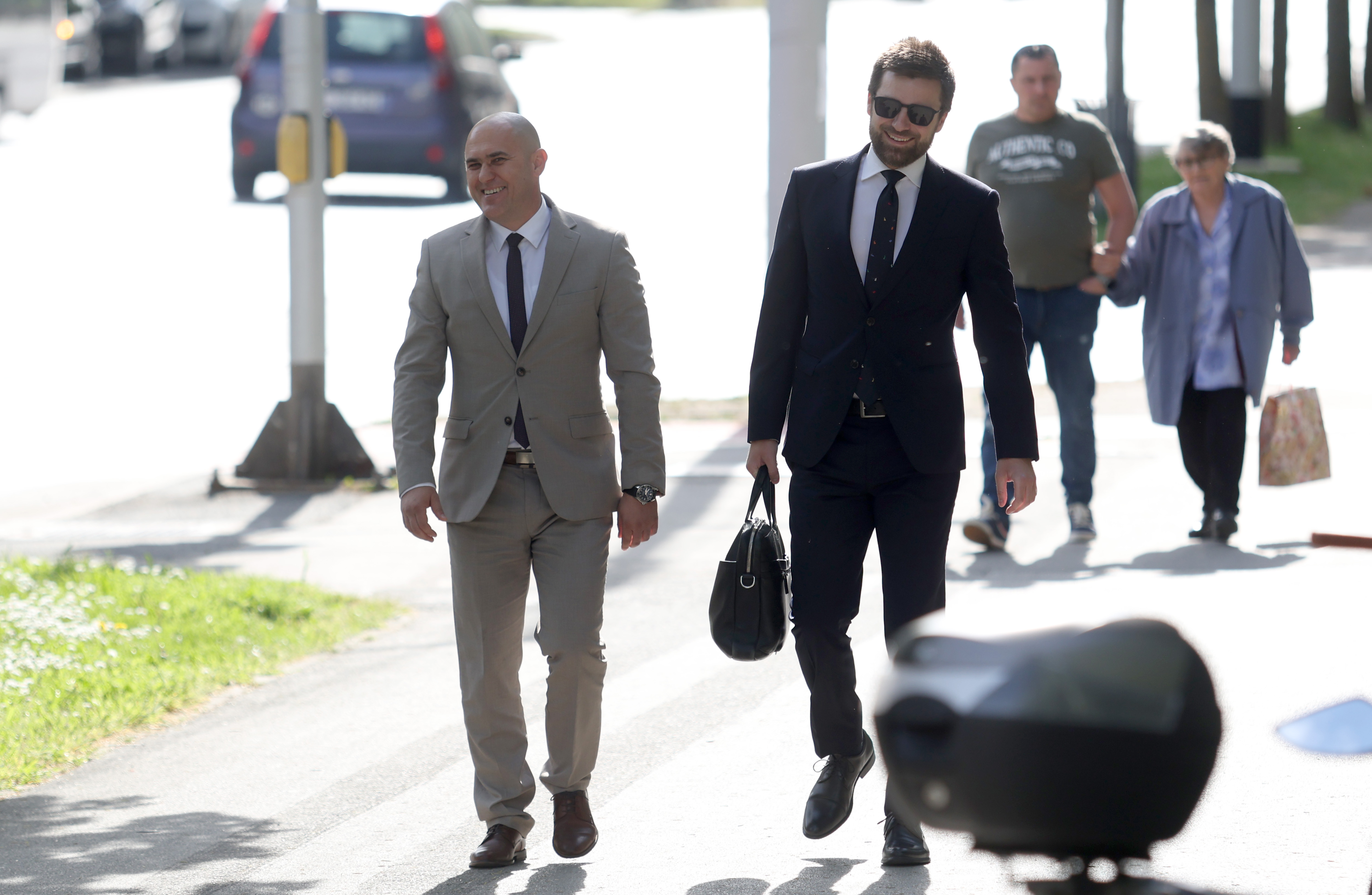 06.05.2026., Osijek - Okrivljeni bivsi ministar Josip Dabro dolazi na Opcinski sud na sudjenje za povredu prava djeteta te nezakonito posjedovanje oruzja i eksploziva. Photo: David Jerkovic/PIXSELL
