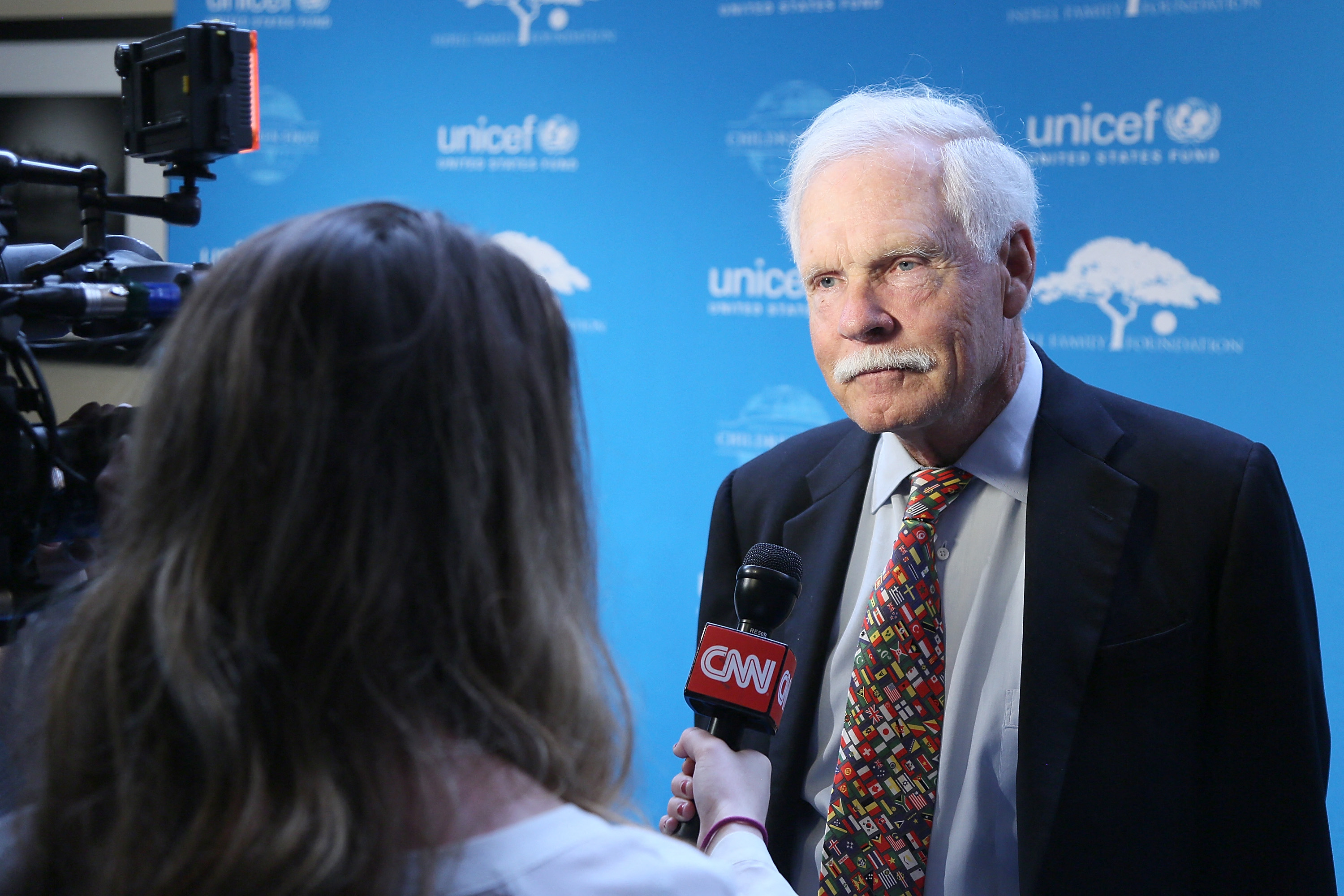 ATLANTA, GEORGIA - MARCH 30: Ted Turner (Photo by Ben Rose / GETTY IMAGES NORTH AMERICA / Getty Images via AFP)