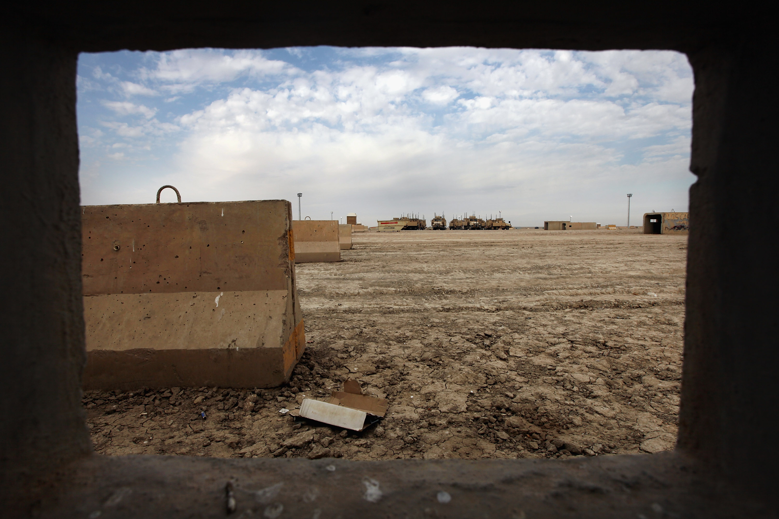deserted Camp Adder, now known as Imam Ali Base, near Nasiriyah, Iraq. (AP Photo/Mario Tama, Pool)