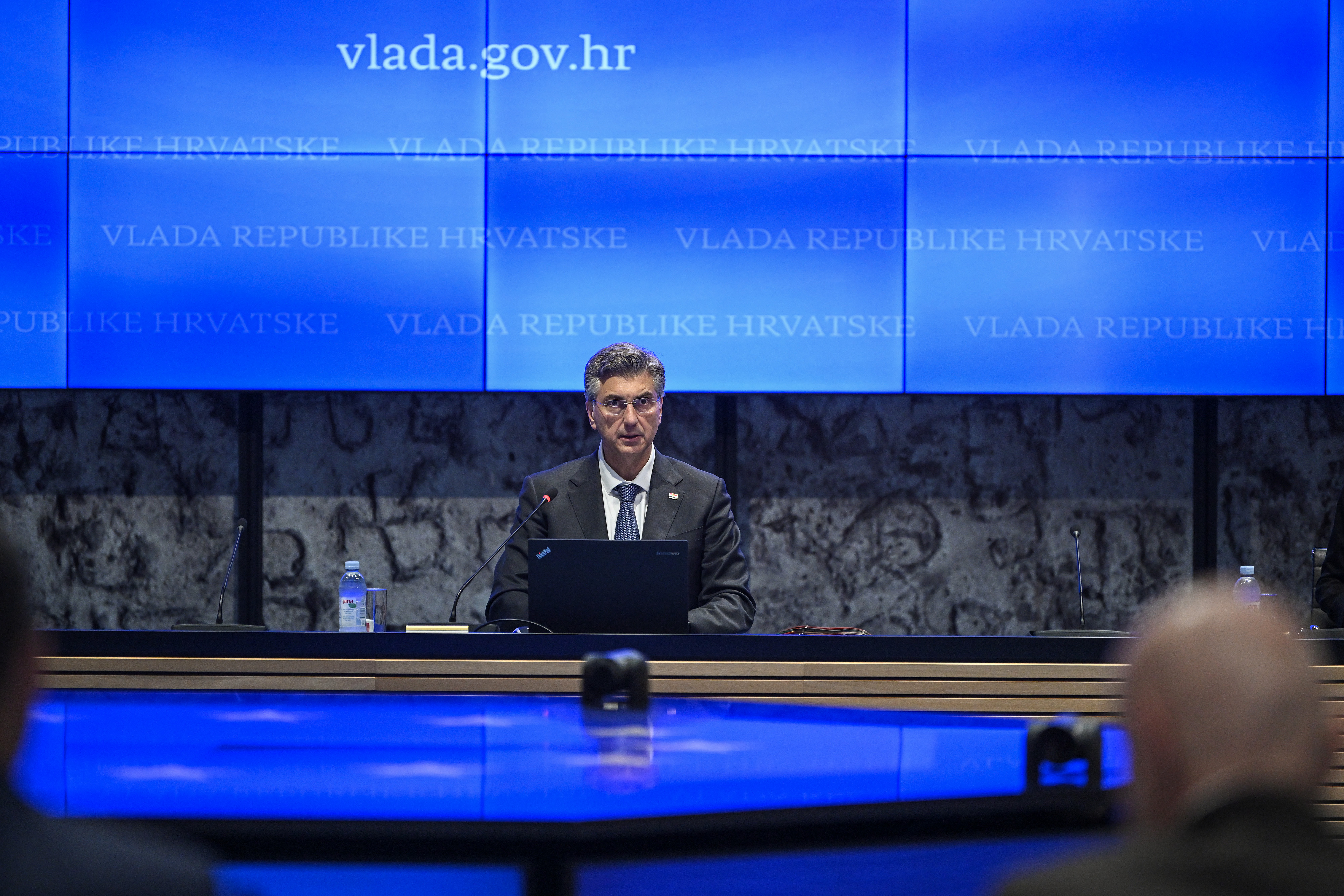 07.05.2026., Zagreb - 167. sjednica Vlade Republike Hrvatske u Nacionalnoj i sveucilisnoj knjiznici. predsjednik Vlade RH Andrej Plenkovic Photo: Josip Regovic/PIXSELL