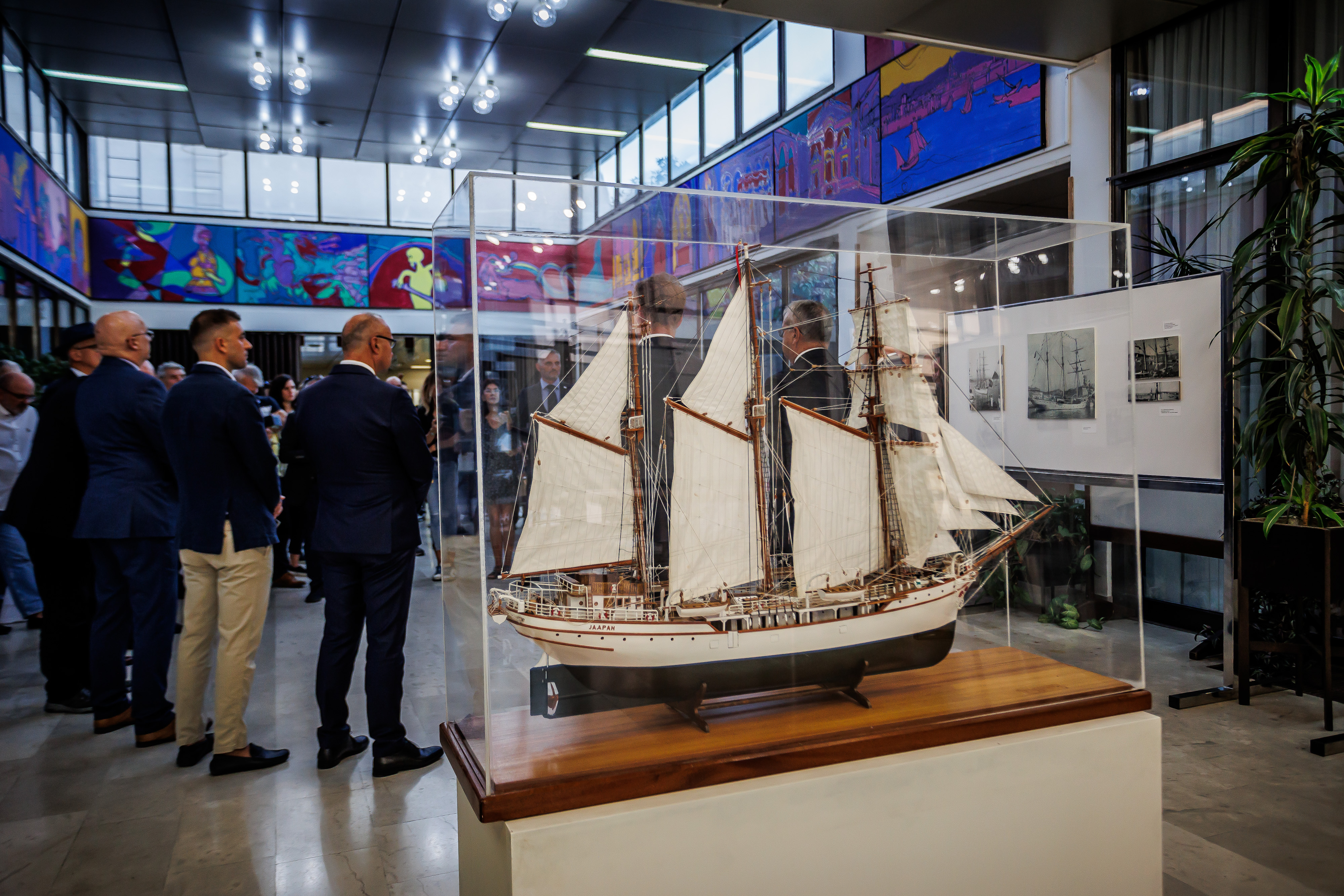 28.09.2023. Split  - Otvorenje izlozbe i okrugli stol pod nazivom: „Hrvatski skolski brod Jadran"  Photo: Zvonimir Barisin/PIXSELL