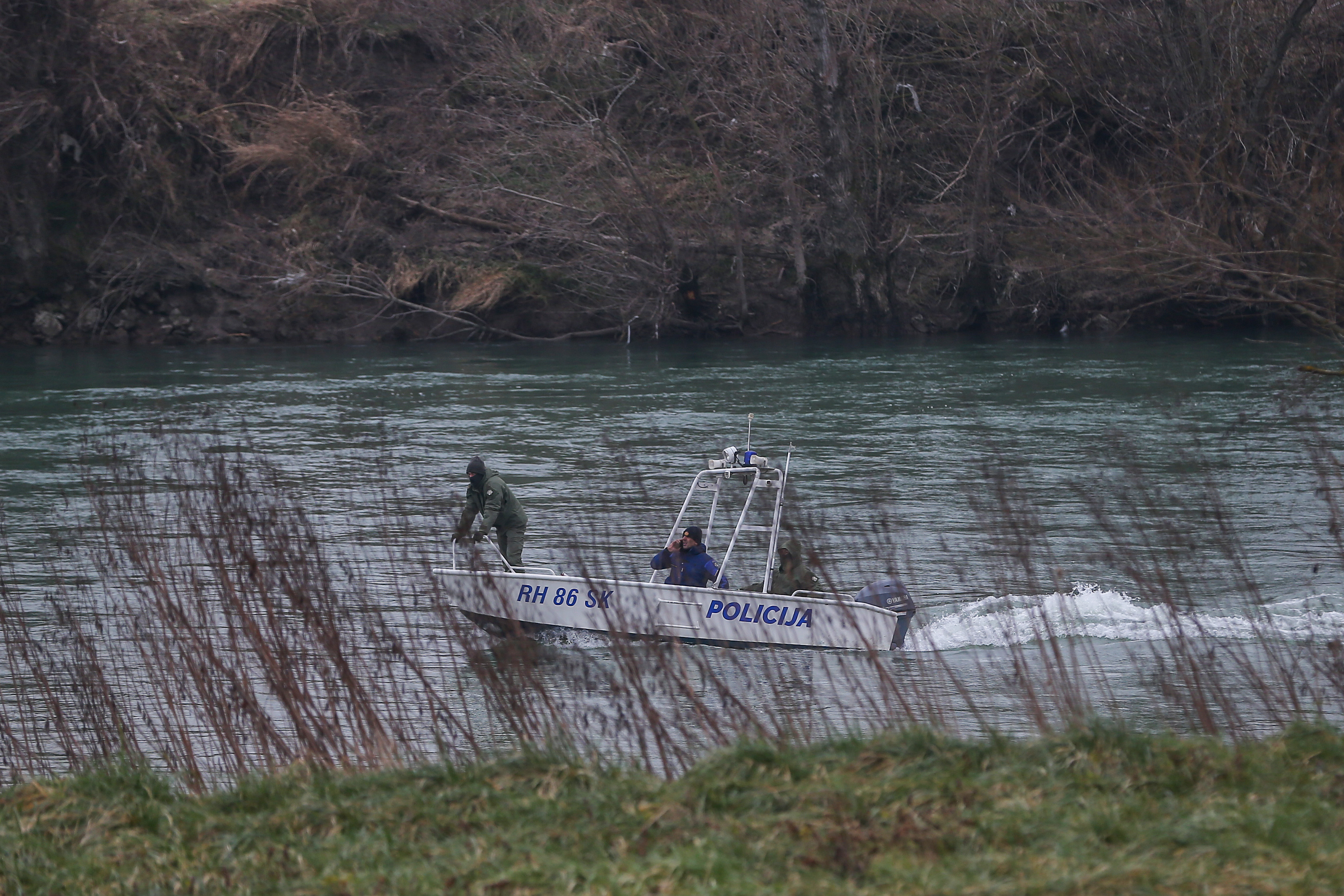 17.01.2025., Zagreb - Treci dan traje potraga za djetetom koje je nestalo u rijeci Savi. Photo: Zeljko Lukunic/PIXSELL