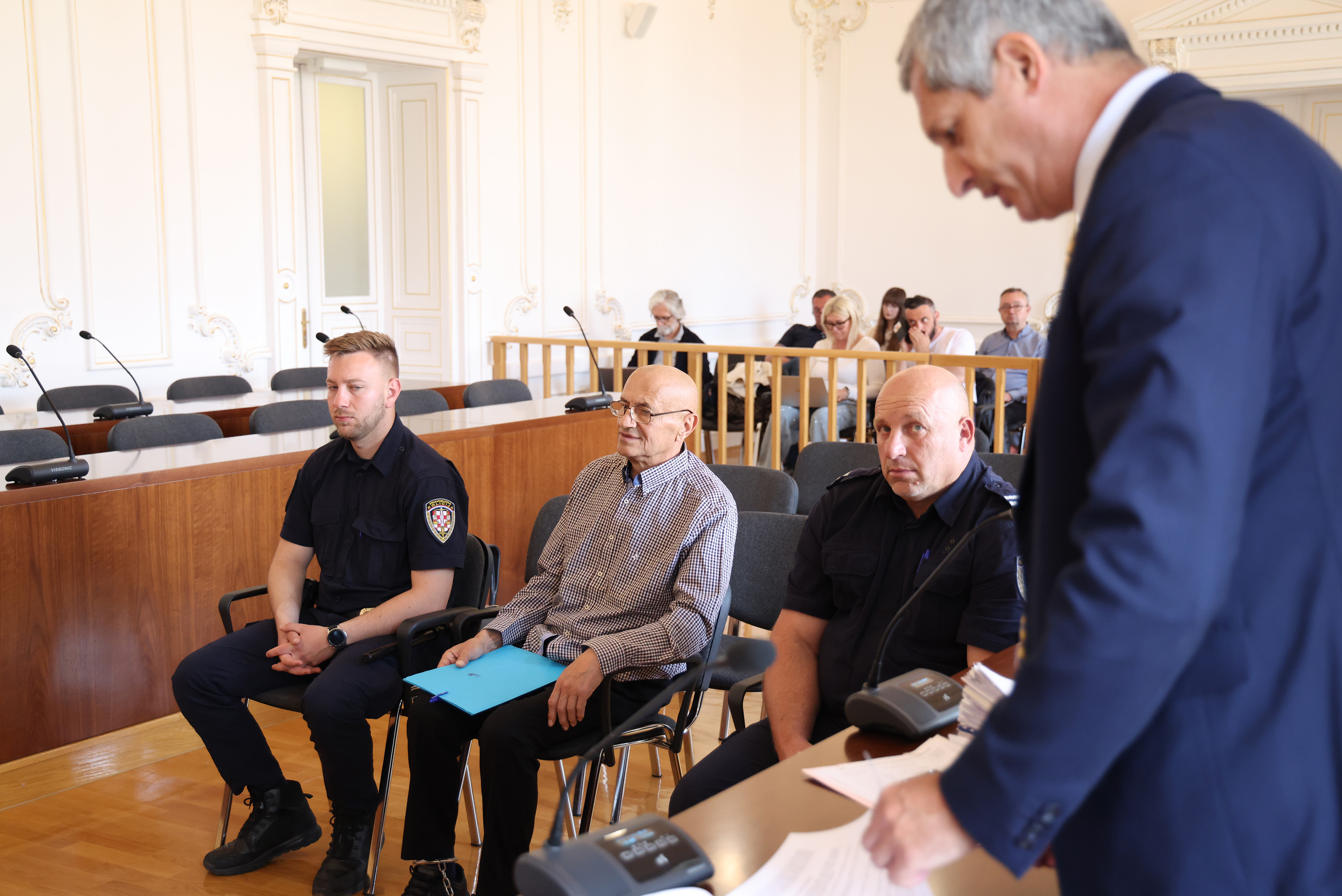 05.05.2026., Osijek -  Nastavljeno suđenje Željku Travici za ratni zločin nad hrvatskim braniteljima u Ceriću 2. listopada 1991. godine.  Photo: David Jerkovic/PIXSELL
