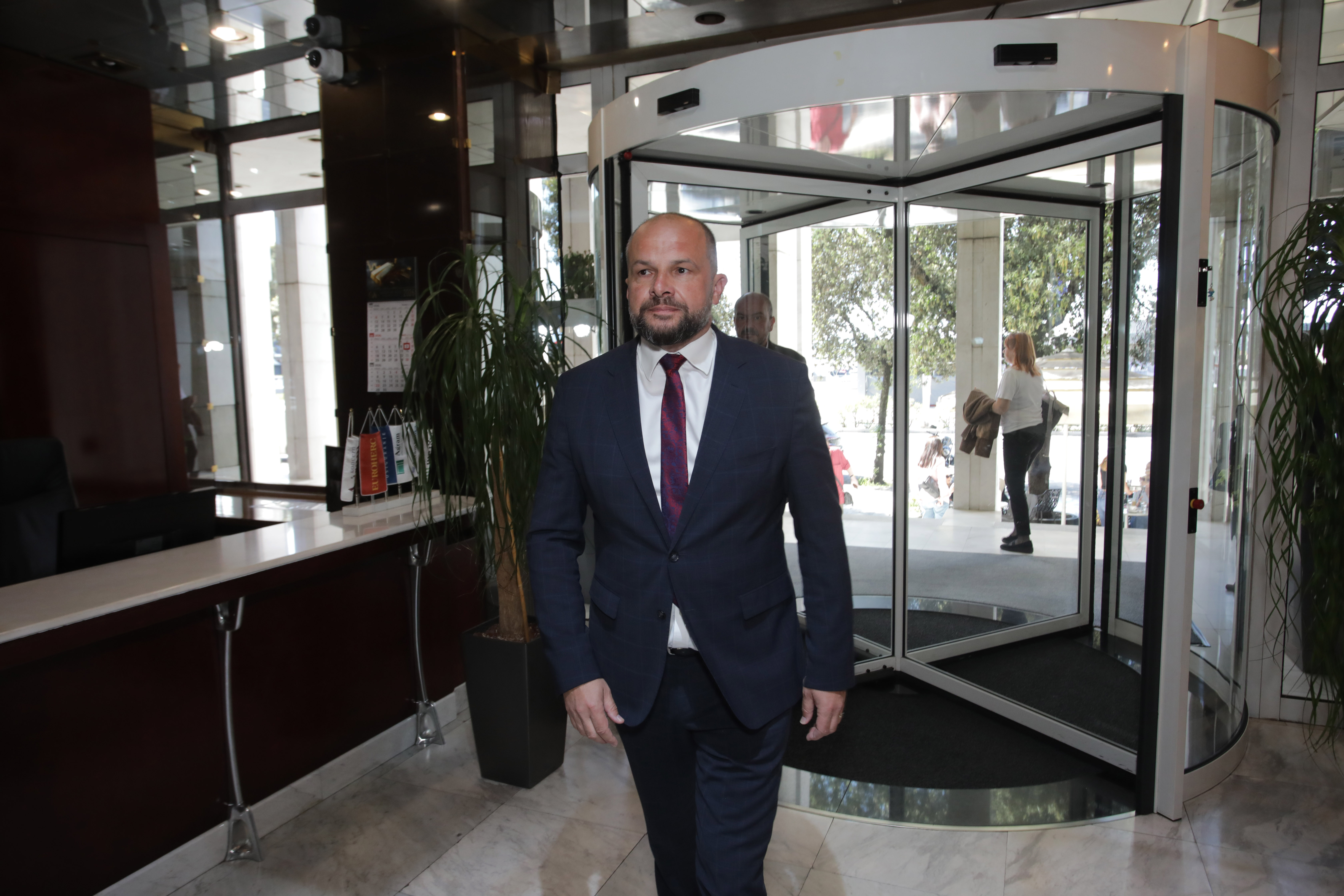 09.05.2026., Rijeka - SDP PGZ bira novo vodstvo. Sinisa hajdas Doncic u drustvu predsjednika SDP-a zupanije Ivice Lukanovica na izbornoj skupstini u dvorani Euroherca. Photo: Goran Kovacic/PIXSELL
