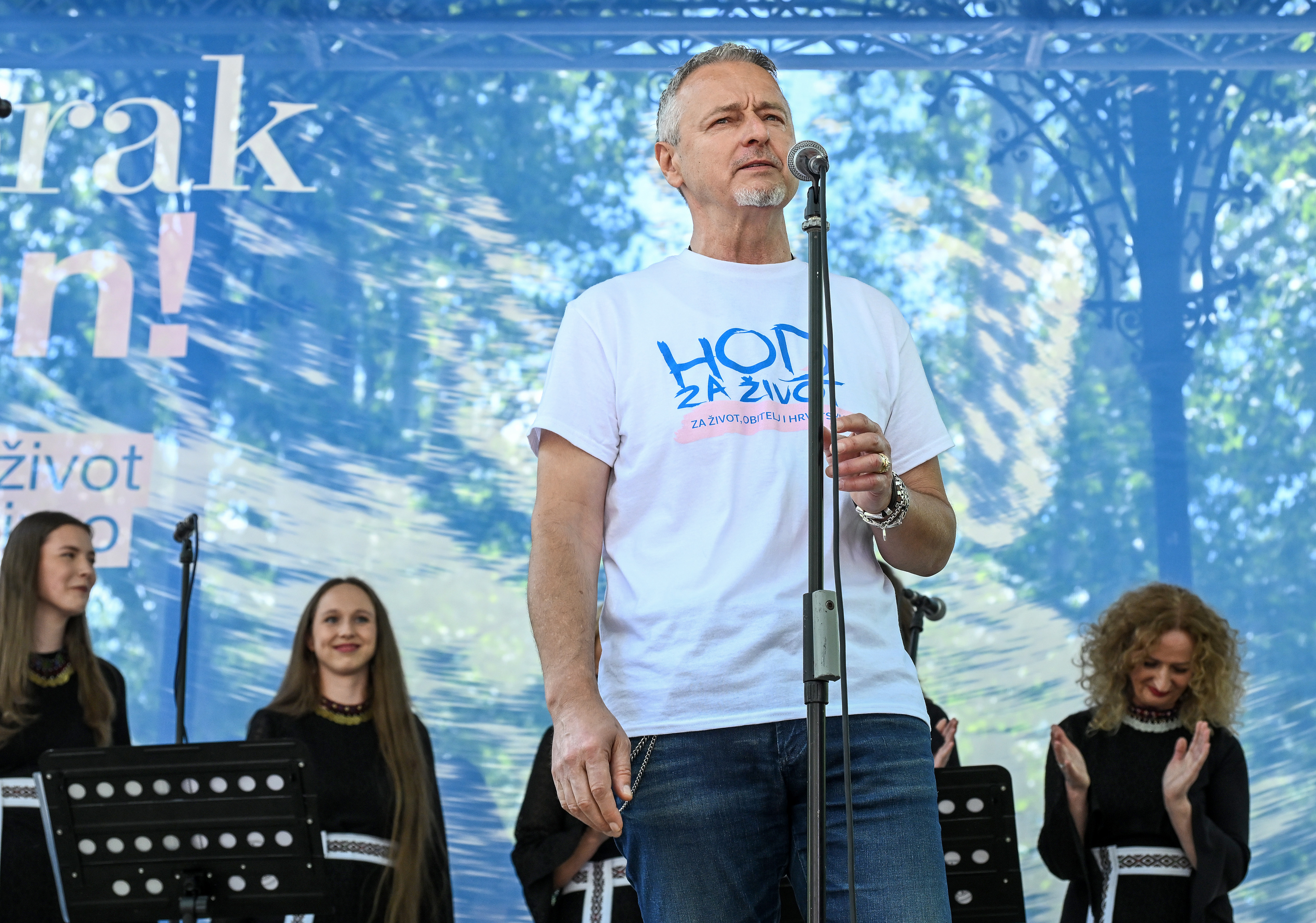 09.05.2026., Zagreb - Manifestacija Hod za zivot ove godine odrzava se pod geslom "Prvi korak je zakon! Zivot je dar, zastitimo ga pravednim zakonom!". Marko Perkovic Thompson Photo: Marko Lukunic/PIXSELL