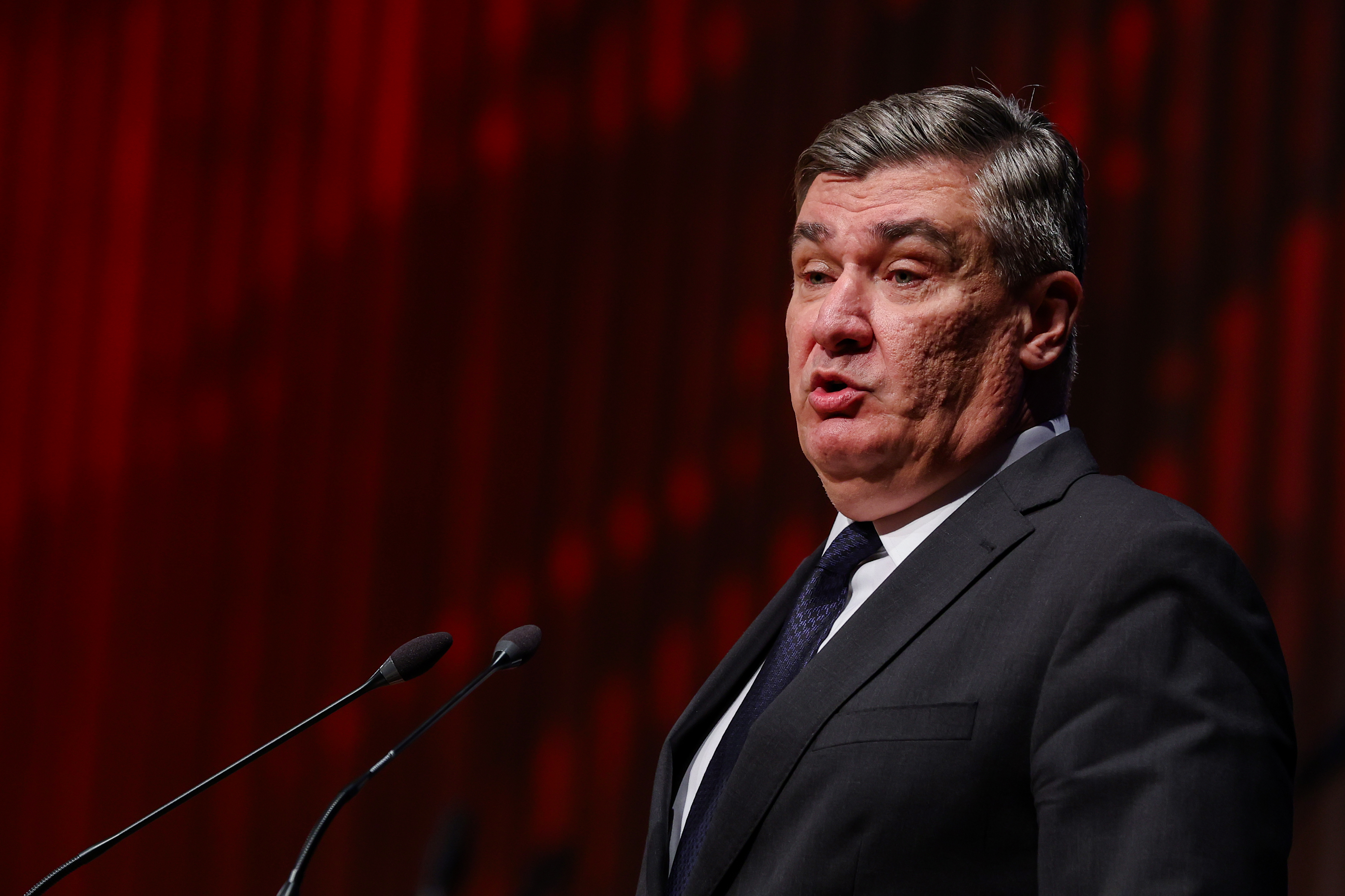 30.05.2026. Zagreb - Svecana akademija povodom 35. obljetnice ustroja zagrebackih pricuvnih brigada, Dana branitelja Grada Zagreba i Dana drzavnosti Republike Hrvatske. Zoran Milanovic. Photo: Matija Habljak/PIXSELL