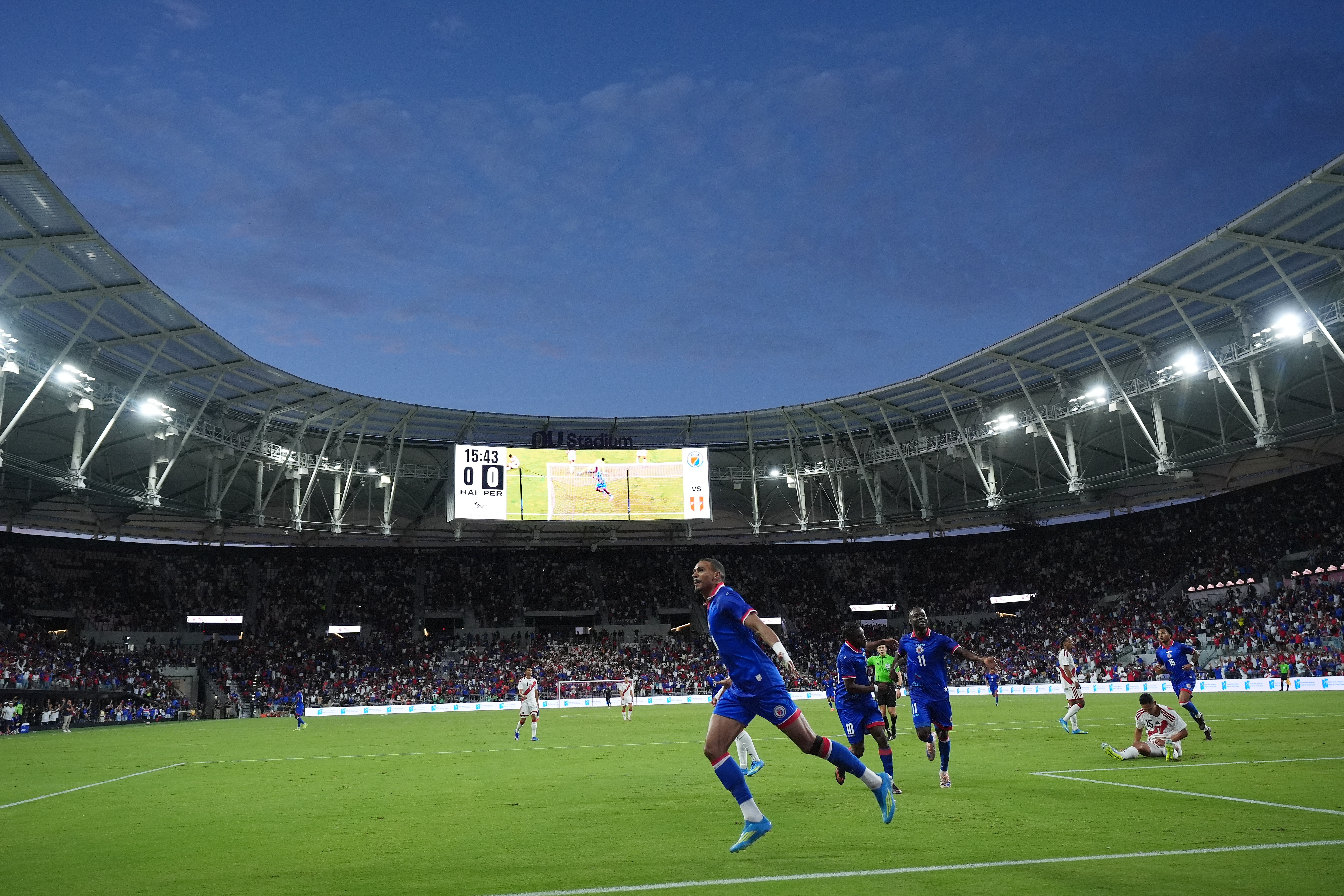 Haiti forward Wilson Isidor. (AP Photo/Rebecca Blackwell)
