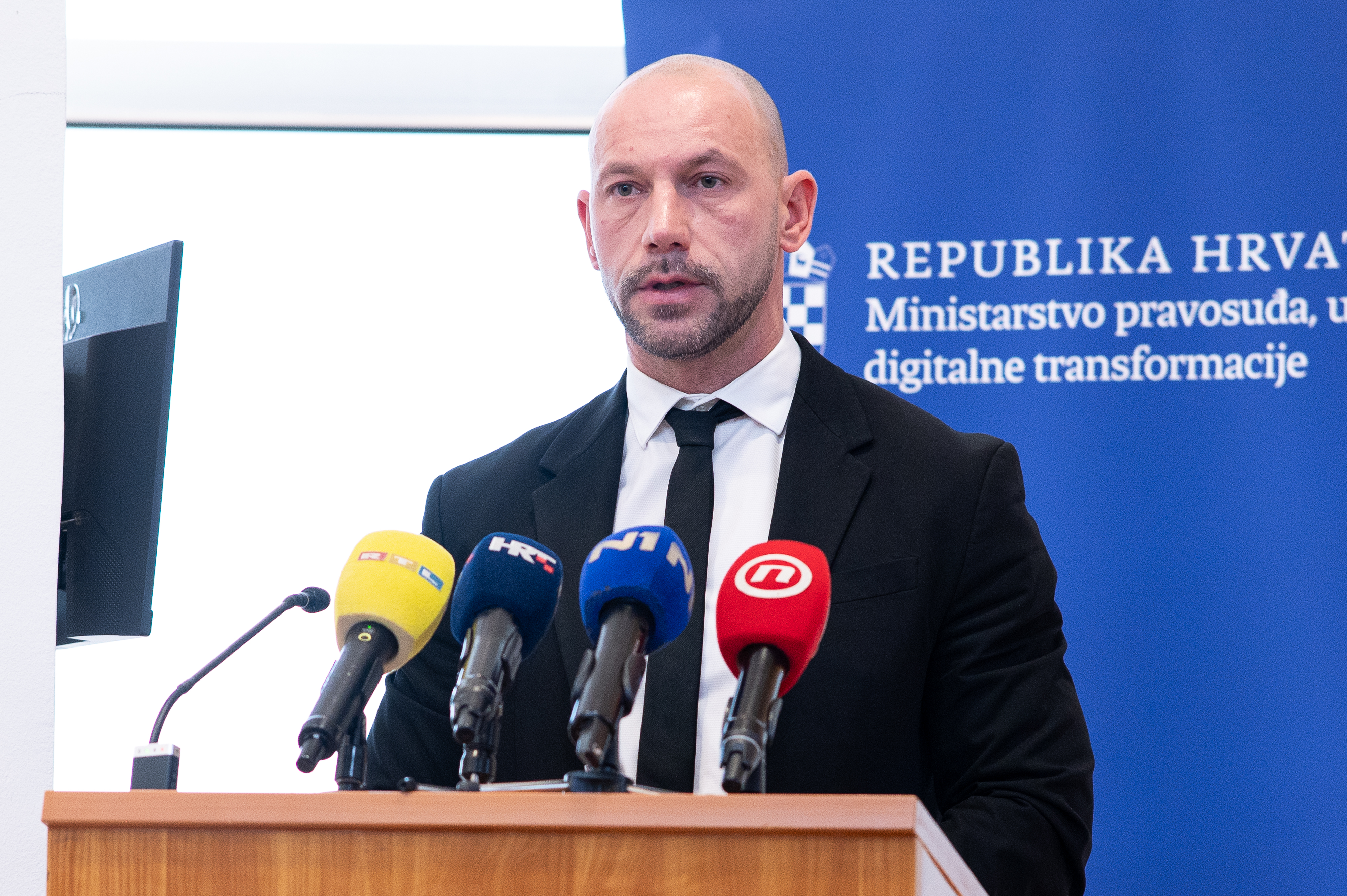 05.03.2026., Ministarstvo pravosuda, uprave i digitalne transformacije, Zagreb - Ministar pravosuda, uprave i digitalne transformacije Damir Habijan odrzao konferenciju za medije. Photo: Luka Antunac/PIXSELL