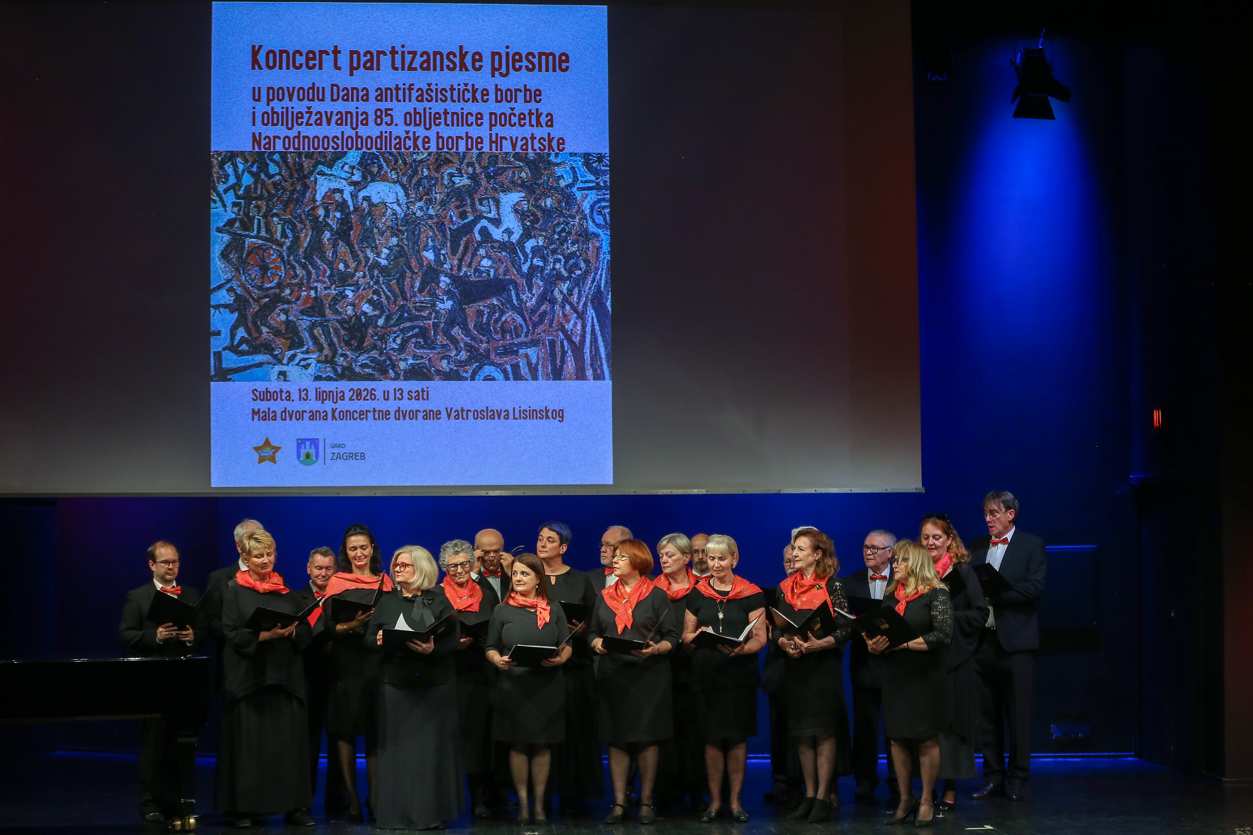 13.06.2026. Zagreb - Koncert partizanske pjesme Photo: Zeljko Lukunic/PIXSELL