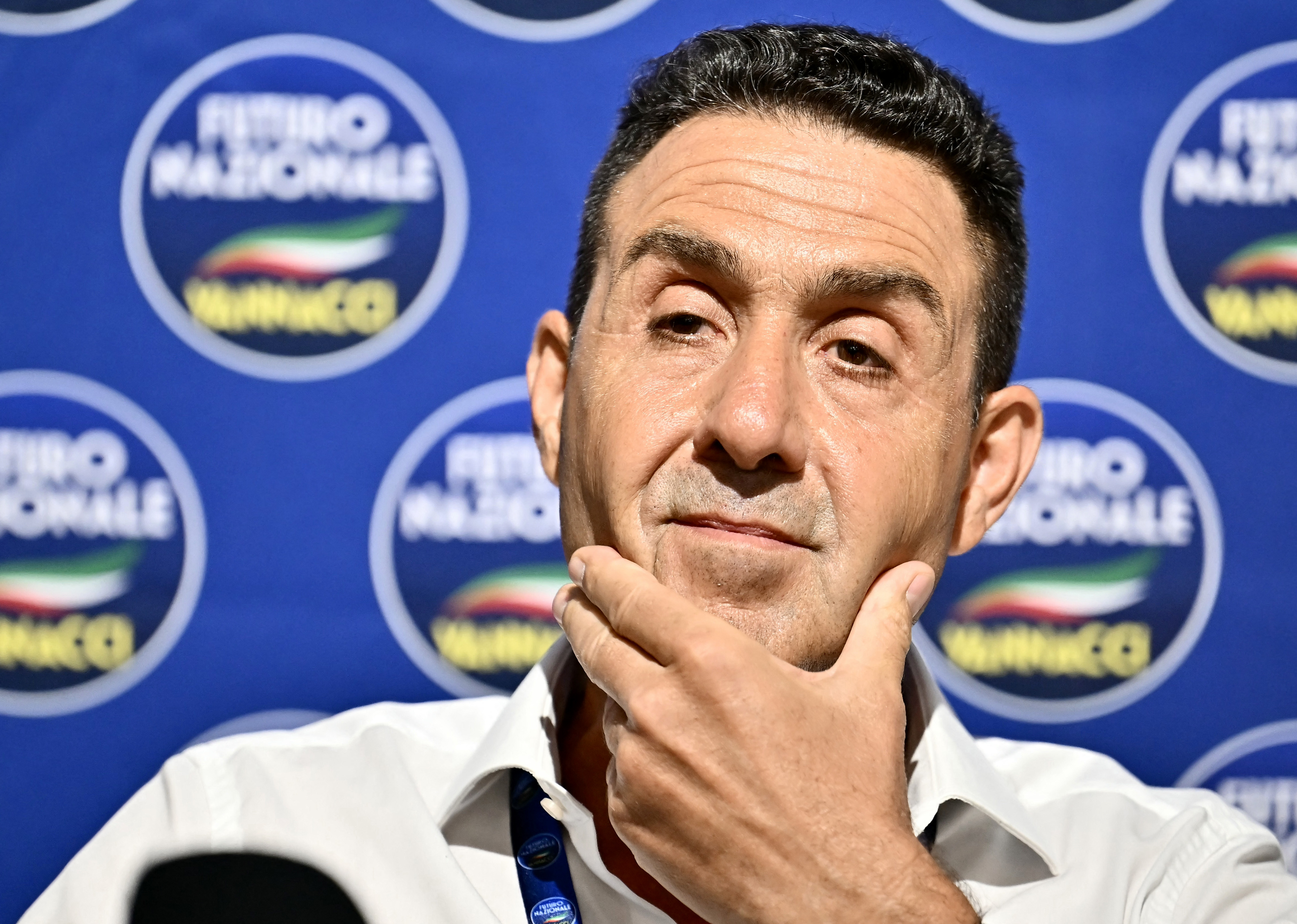Roberto Vannacci. (Photo by Filippo MONTEFORTE / AFP)
