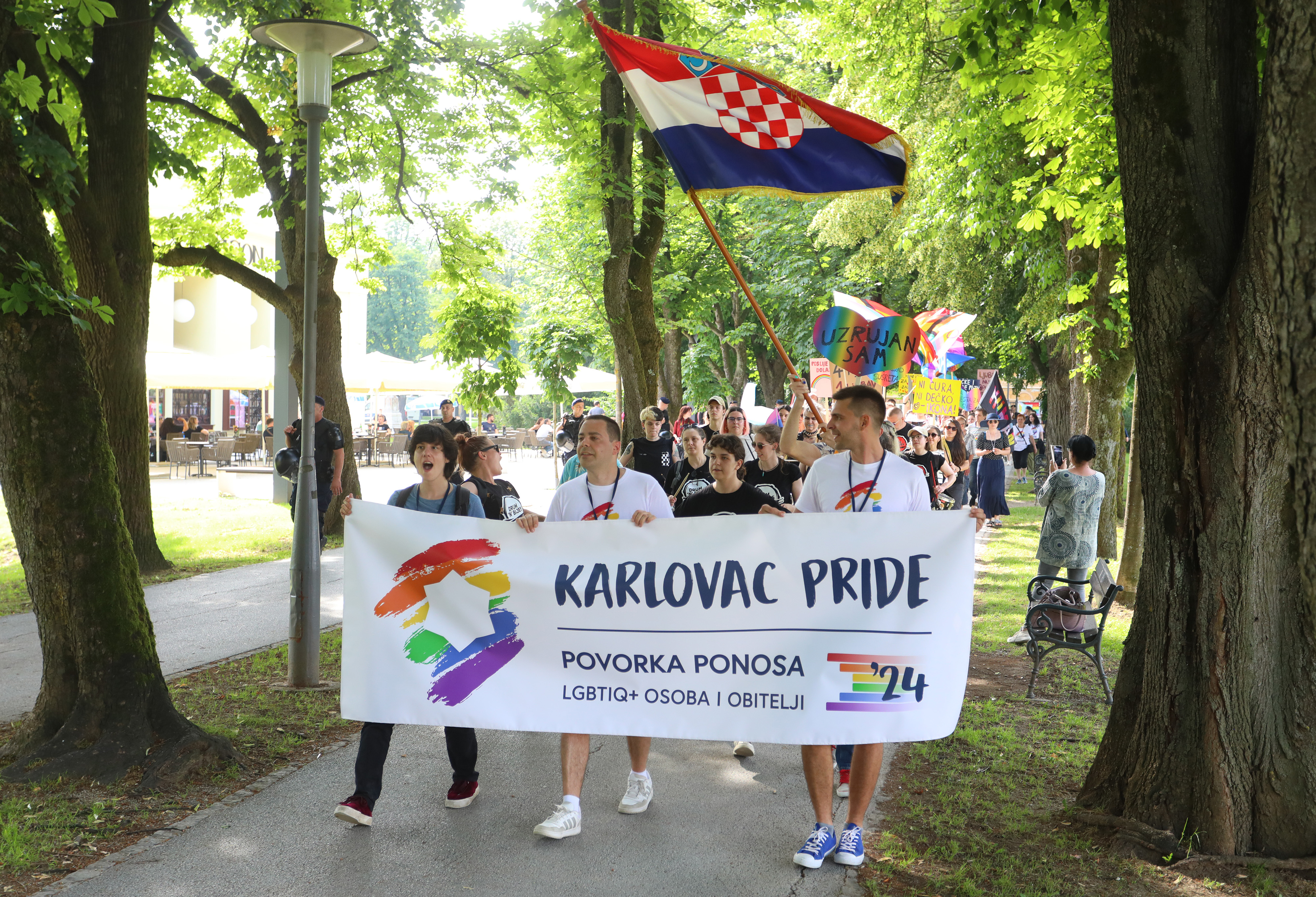 Odrzan 2. Karlovac Pride i povorka ponosa sredistem grada. Photo: Kristina Stedul Fabac/PIXSELL