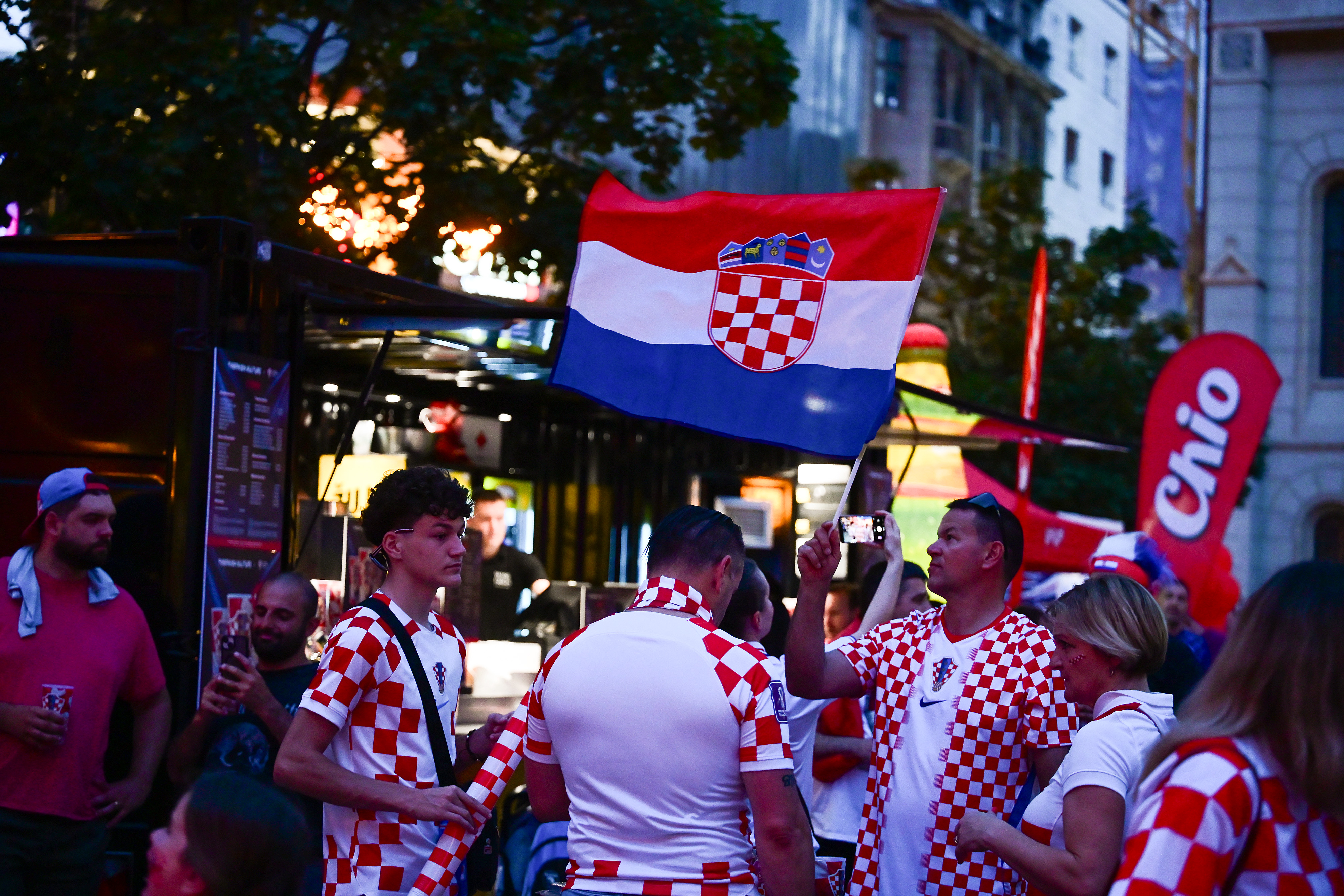 17.06.2026, Zagreb - HNSova najveca navijacka zona na Cvjetnom trgu za javno gledanje Svjetskog prvenstva. Photo: Lucija Ocko/PIXSELL