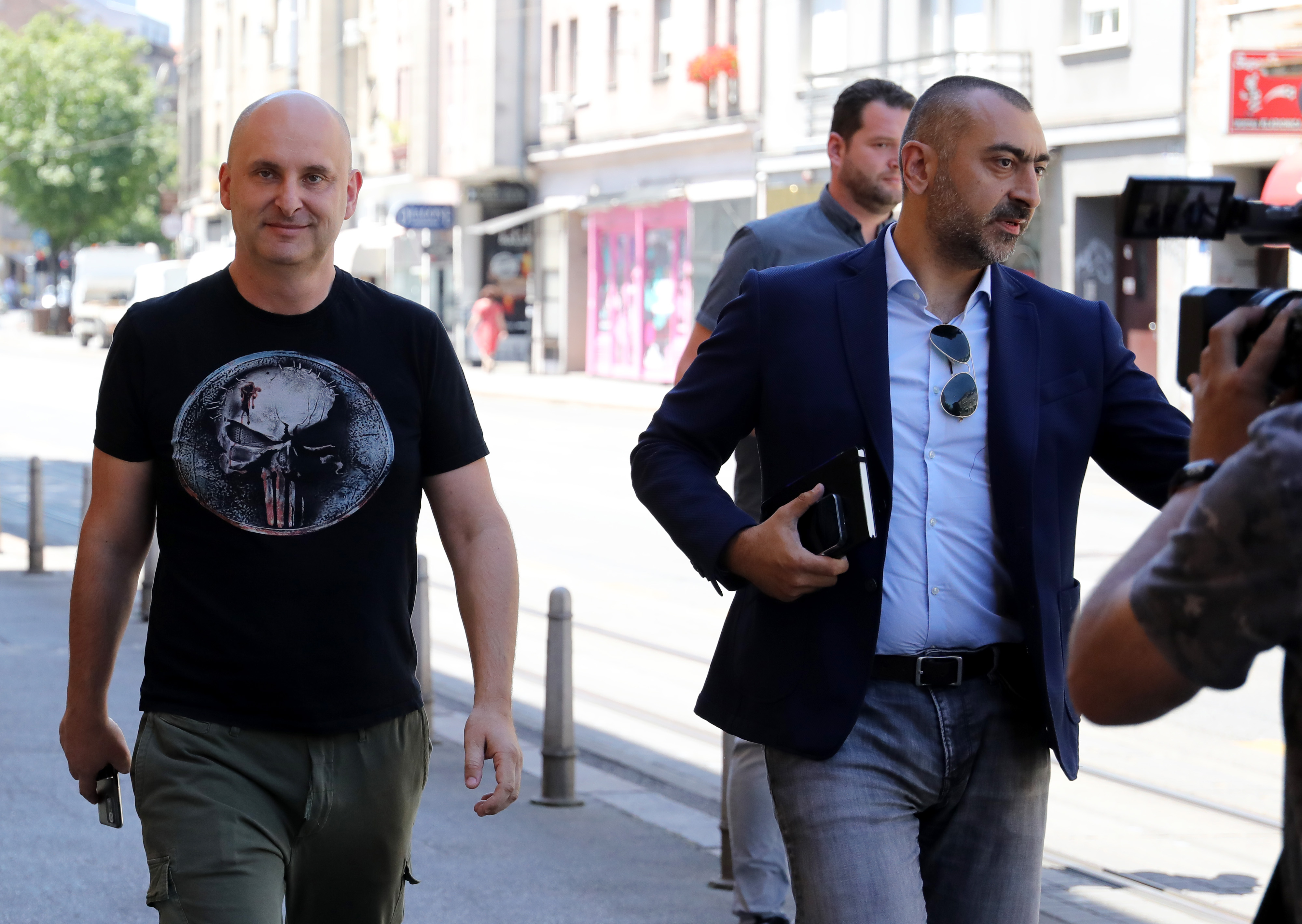 20.06.2022.,Zagreb - Bivsi ministar Tomislav Tolusic u pratnji odvjetnika Ivana Stanica dolazi u USKOK dati iskaz vezano za aferu Aldrovic-Milosevic Photo: Emica Elvedji/PIXSELL