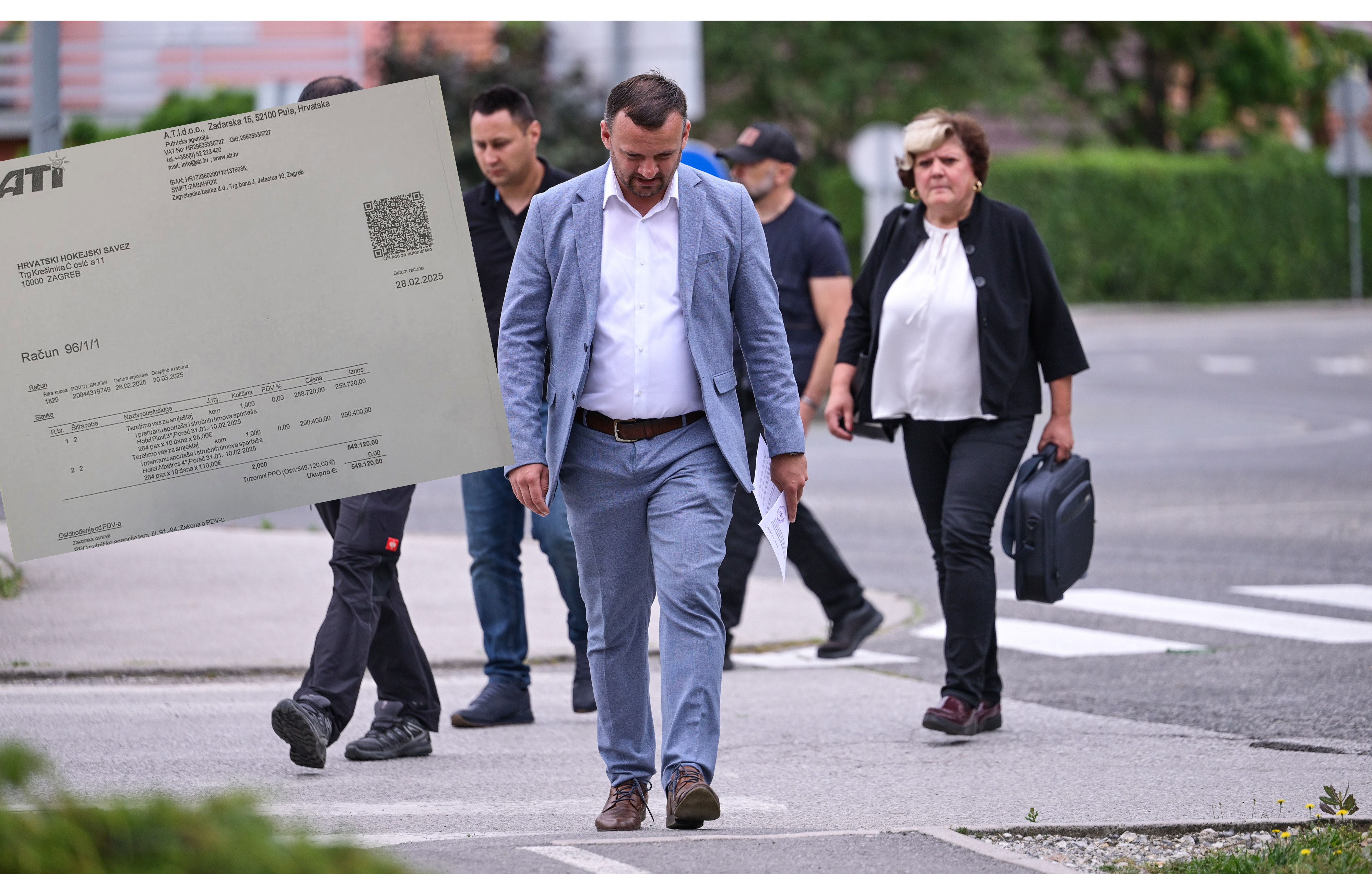 10.06.2026.,Oroslavje - Viktor Simunic dolazi u ured gradonacelinka u pratnji istražitelja. Photo: Igor Šoban/PIXSELL