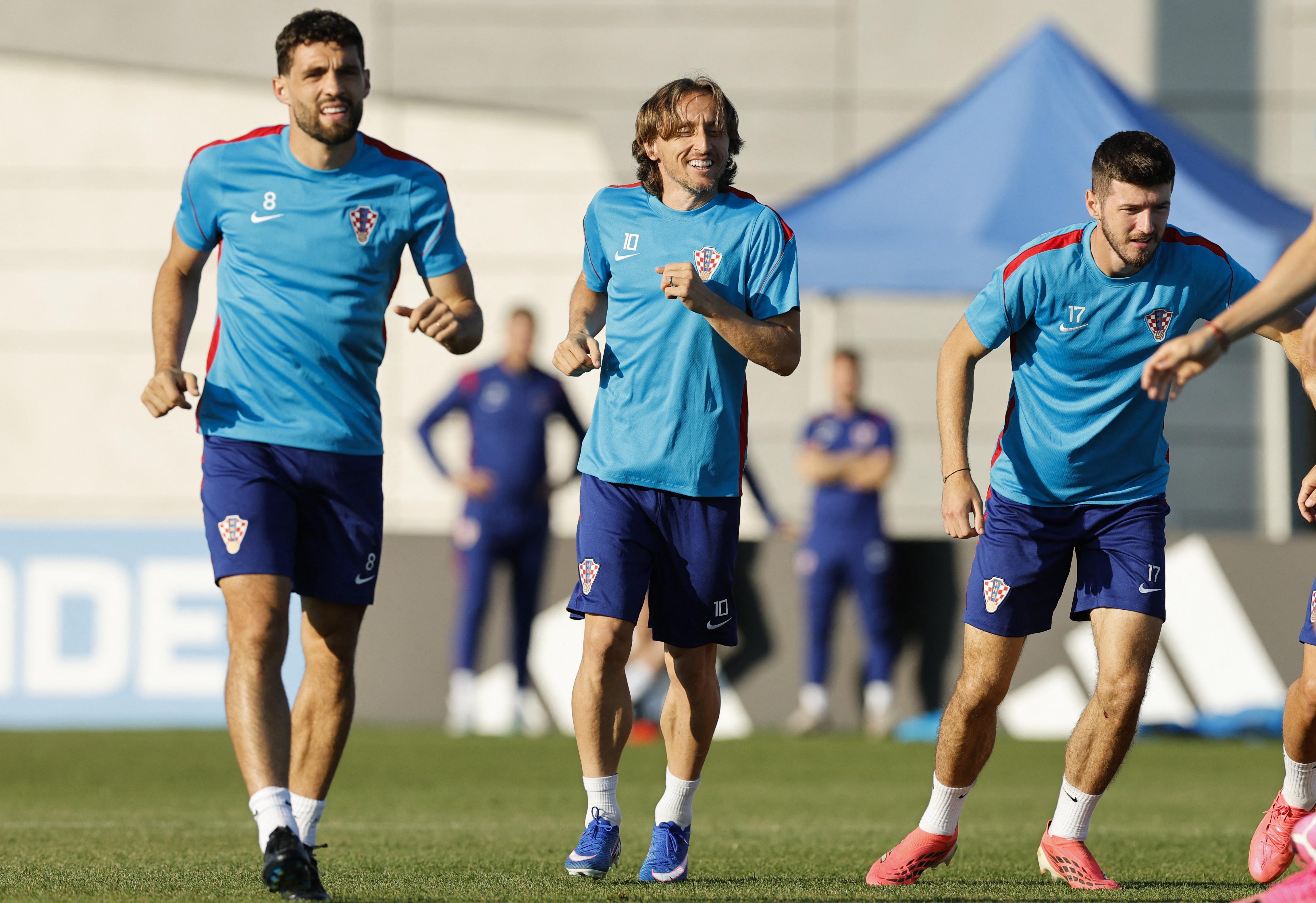 TORONTO, ONTARIO - JUNE 22: Luka Modric #10 of Croatia warms up during a training session one day ahead of the FIFA World Cup 2026 Group L match between Panama and Croatia at Toronto Stadium on June 22, 2026 in Toronto, Ontario