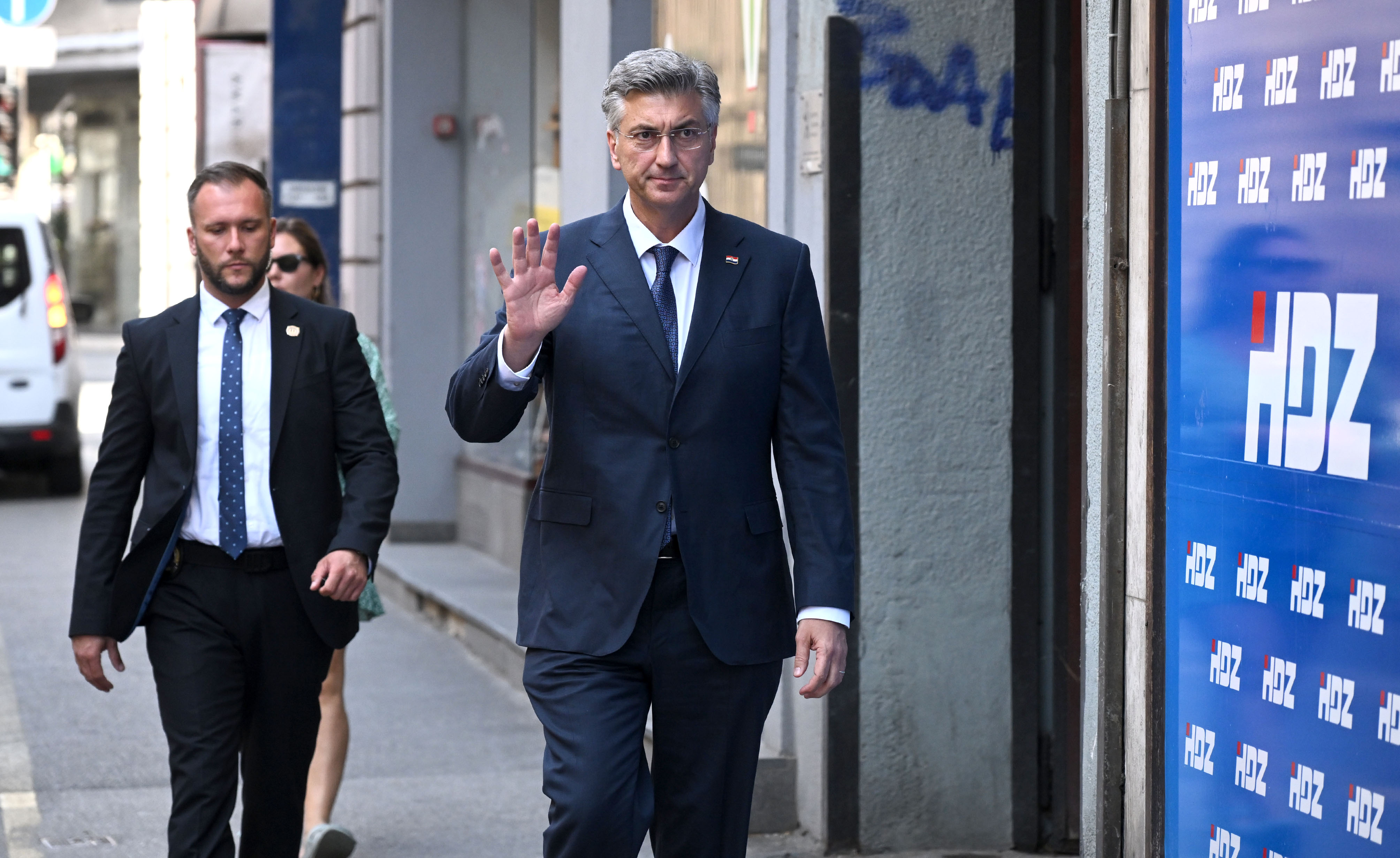 30.06.2026., Zagreb - Dolazak na zajednicku sjednicu Predsjednistva i Nacionalnog odbora HDZ-a. Andrej Plenkovic Photo: Marko Lukunic/PIXSELL