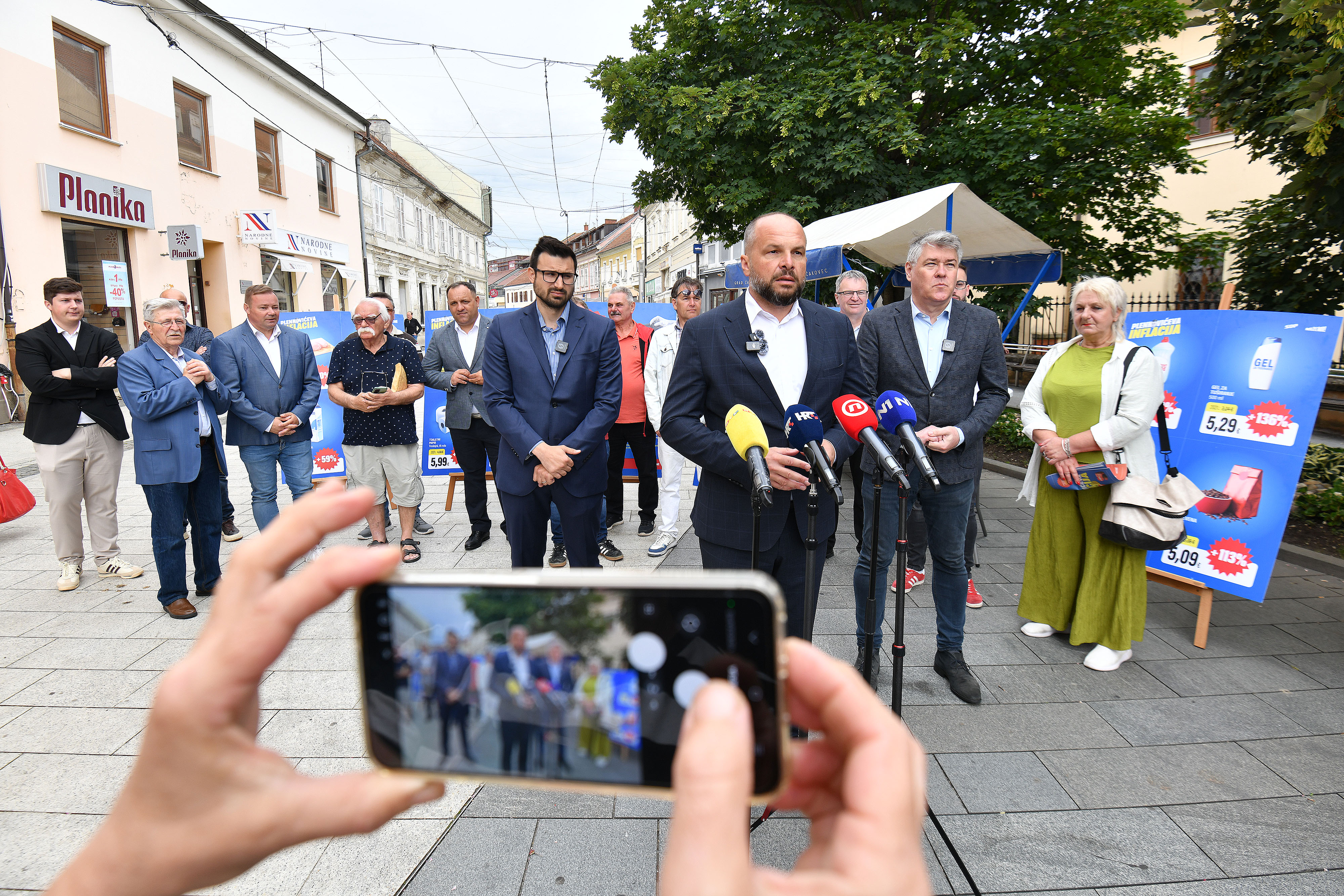 05.06.2026., Cakovec- Konferencija za medije kampanje SDP-a i Mozemo!. Photo: Vjeran Zganec Rogulja/PIXSELL