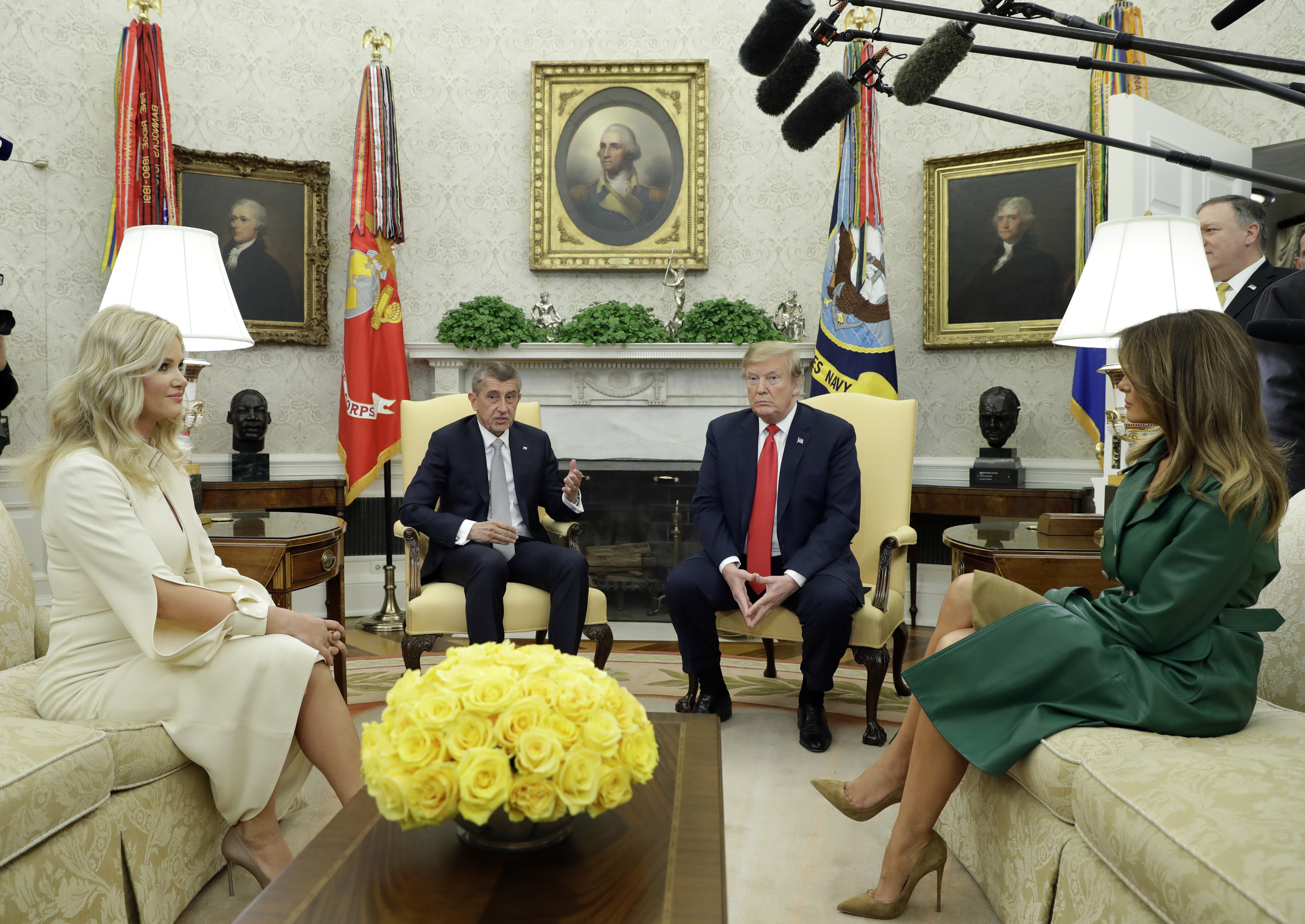 Donald Trump Andrej Babis. (AP Photo/Evan Vucci)