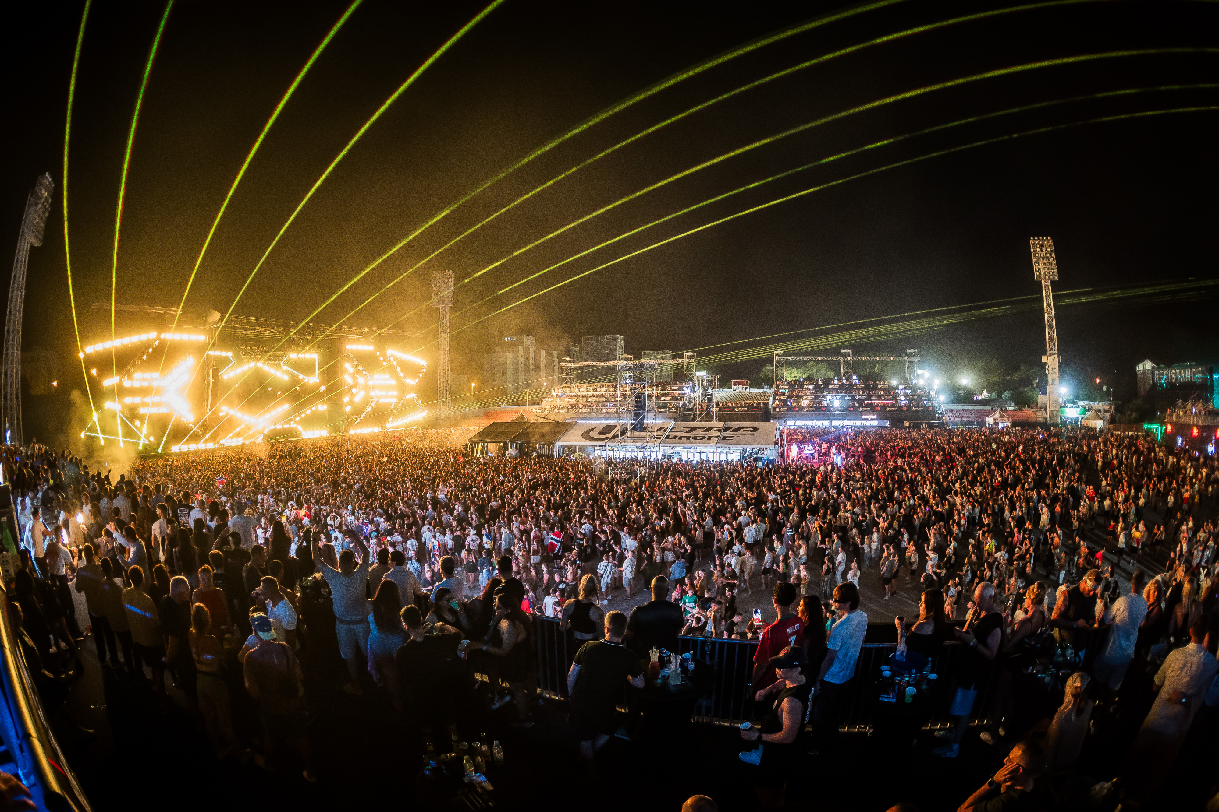 09.07.2026., Split: Prva večer Ultra Europe Festivala.