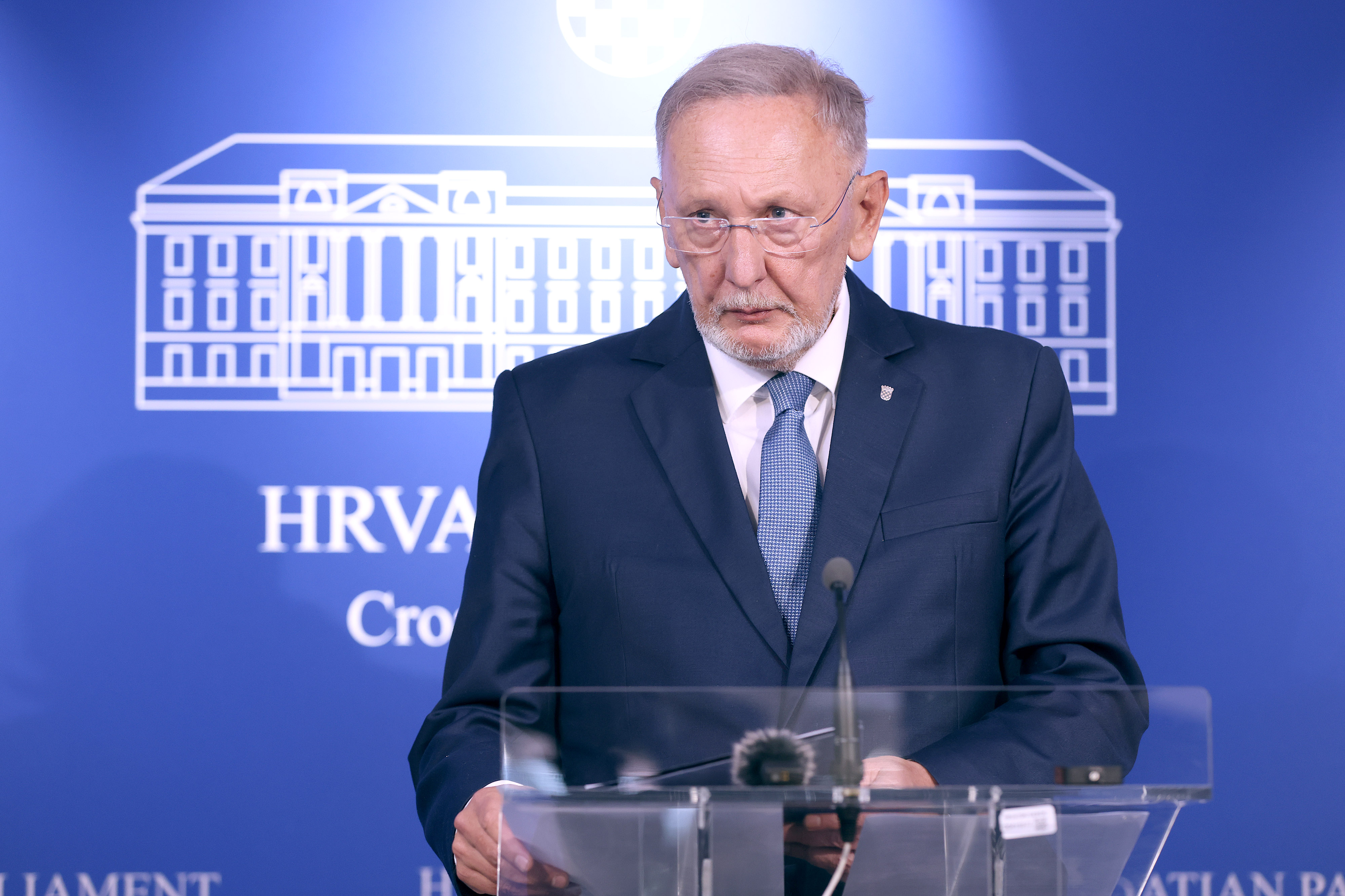 10.07.2026., Zagreb - Na konferenciji za medije odrzanoj u Saboru o aktulanim temama govorio je Davor Bozinovic