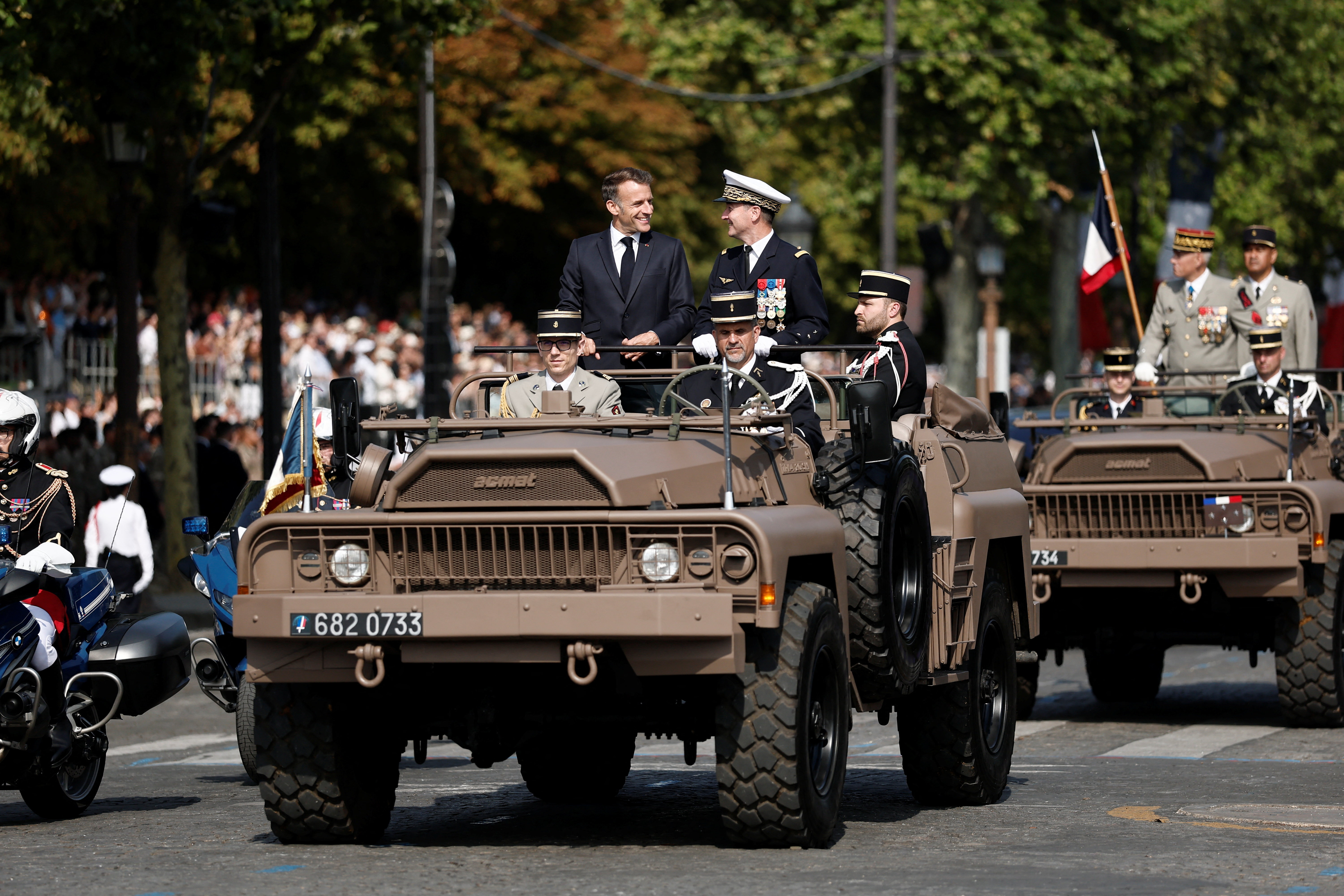 French President Emmanuel Macron. (Benoit Tessier/Pool Photo via AP)