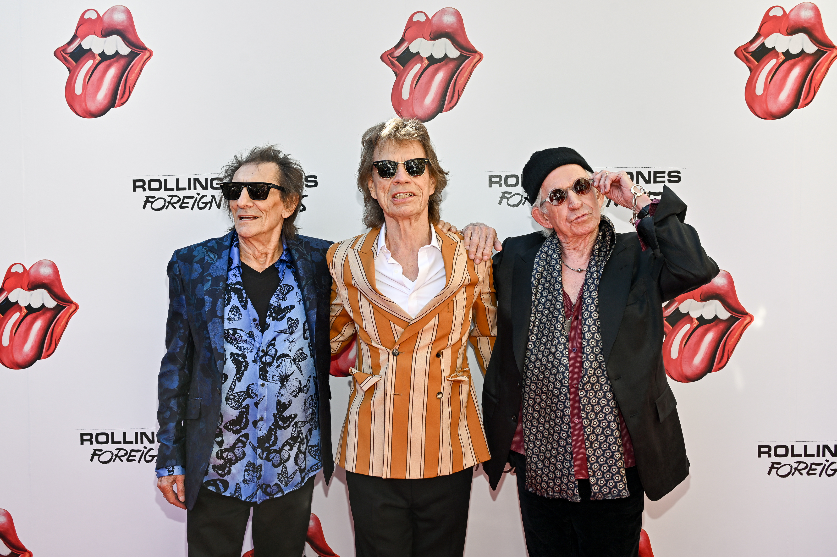 Ronnie Wood, Mick Jagger and Keith Richards. (Photo by Evan Agostini/Invision/AP)