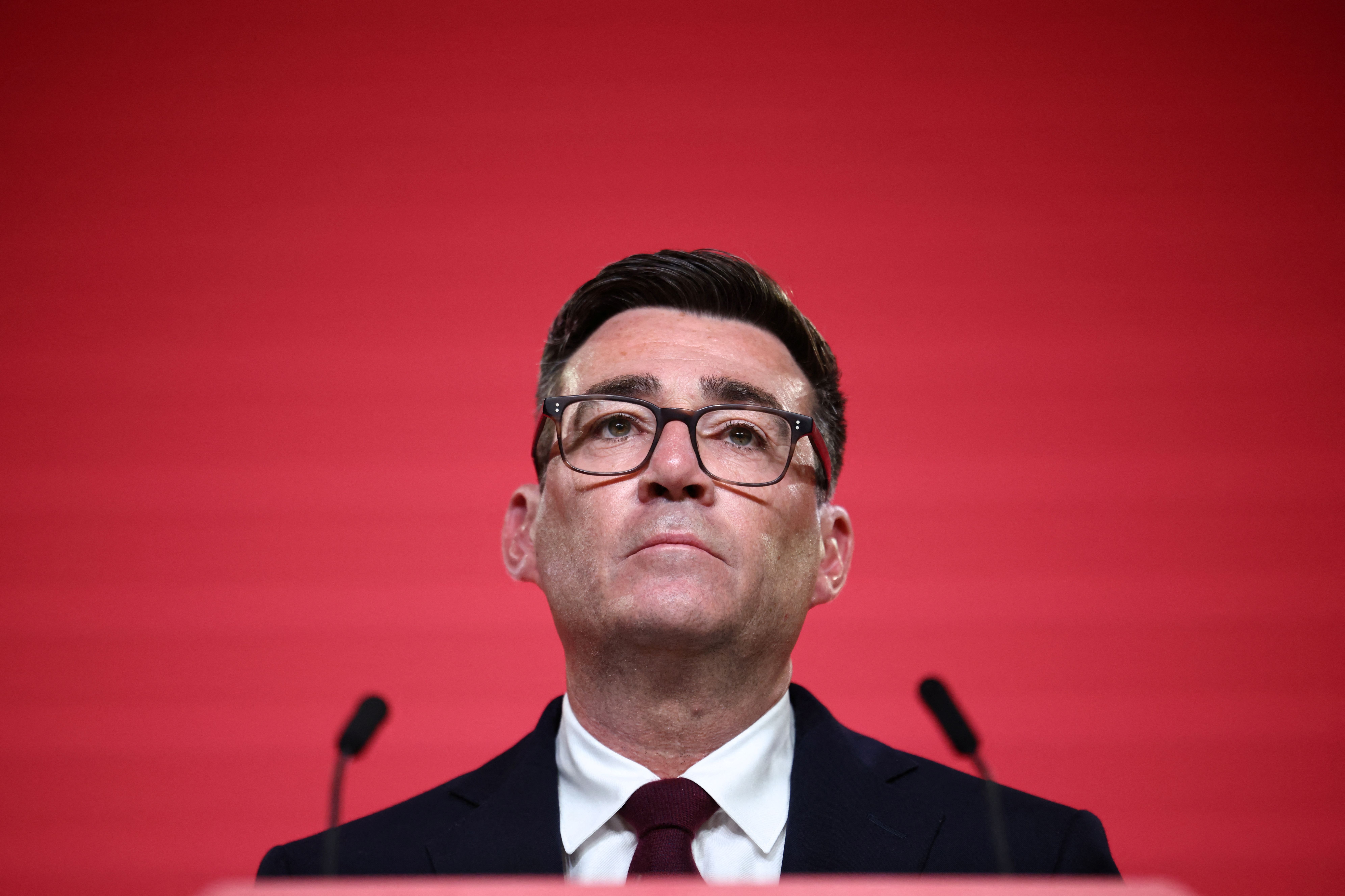 Andy Burnham. (Photo by Henry NICHOLLS / POOL / AFP)
