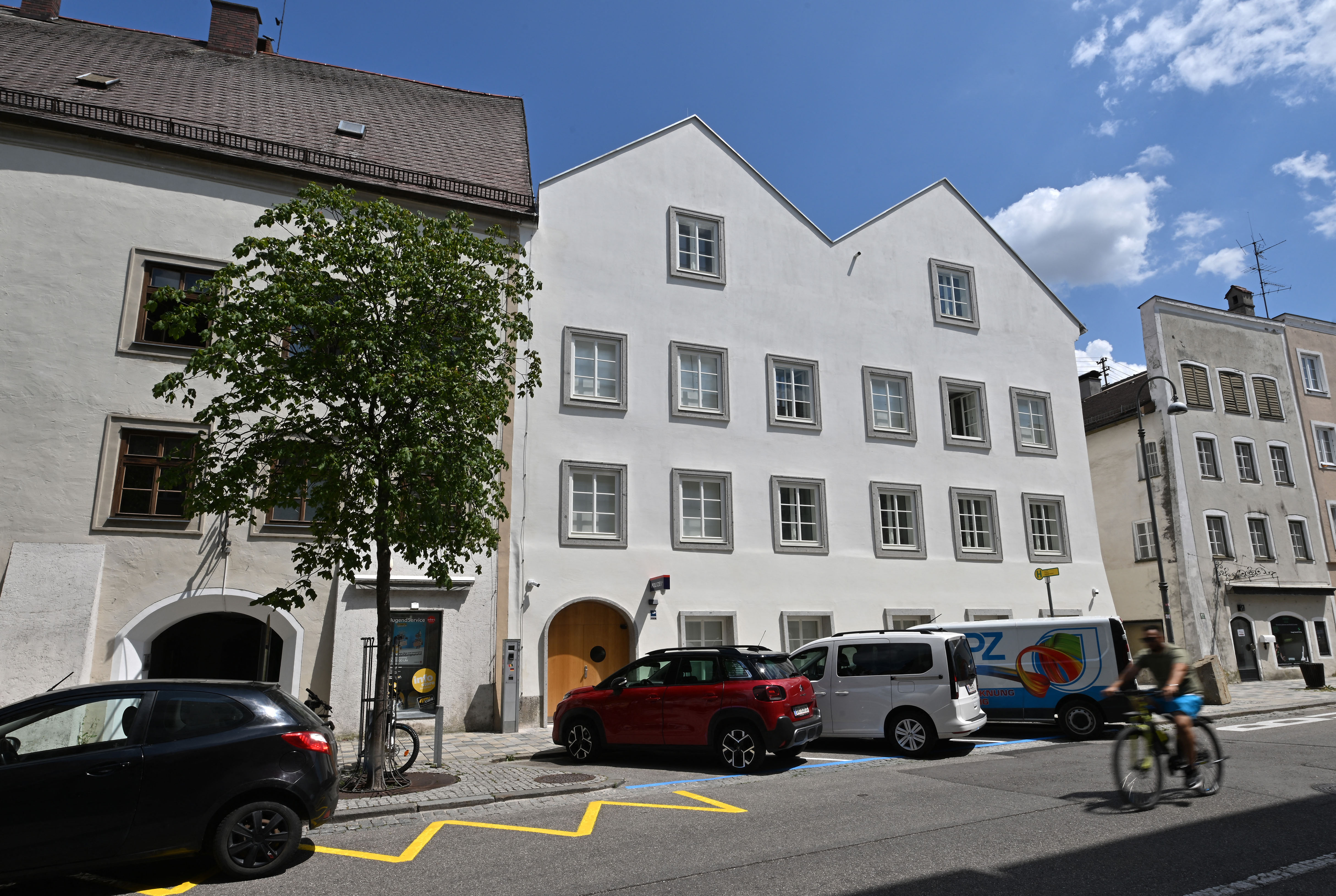irth house of former German dictator Adolf Hitler. (Photo by KERSTIN JOENSSON / AFP)