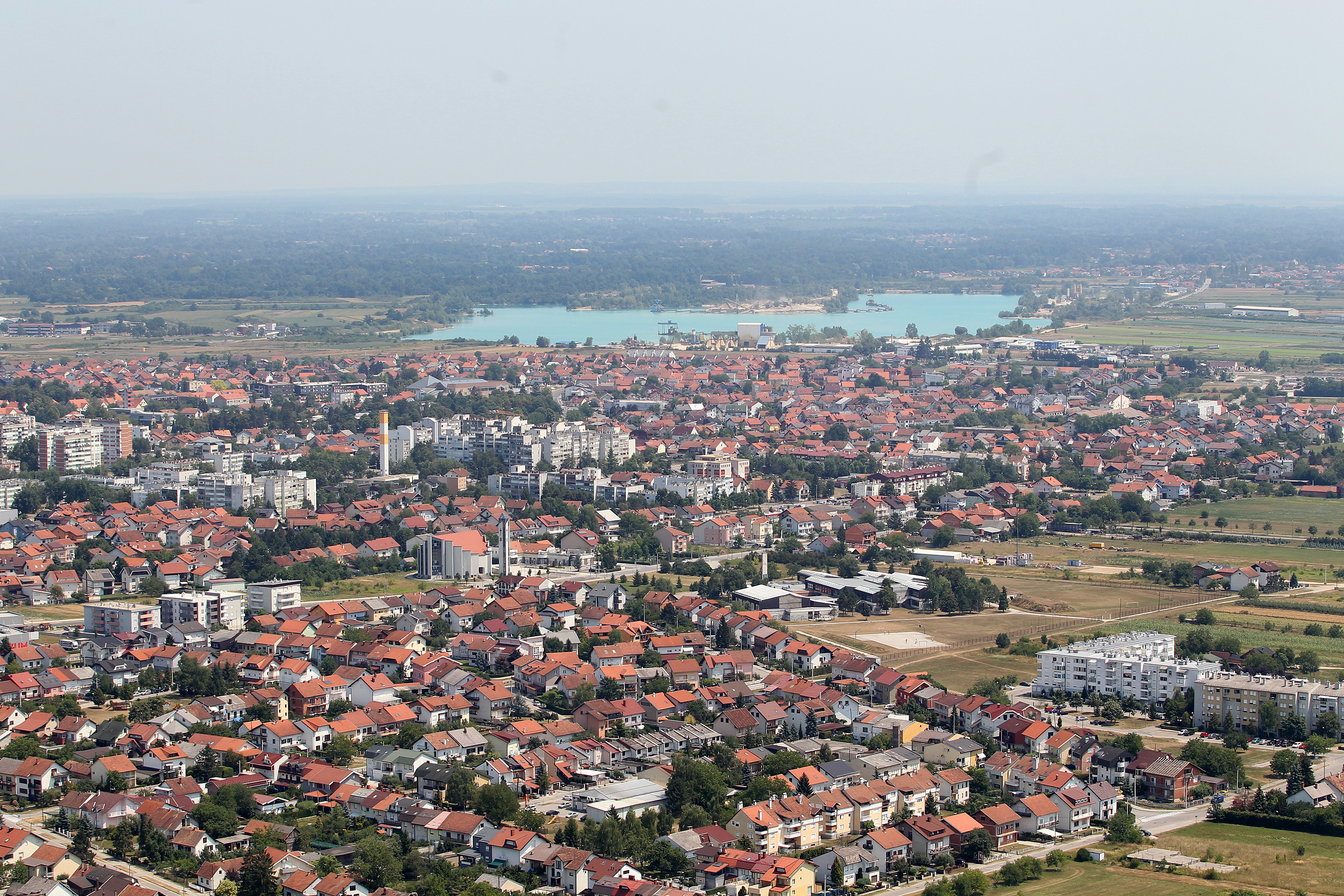 23.07.2015., Velika Gorica - Panorama Velike Gorice. Jezero Cice.rPhoto: Boris Scitar/Vecernji list/PIXSELL
