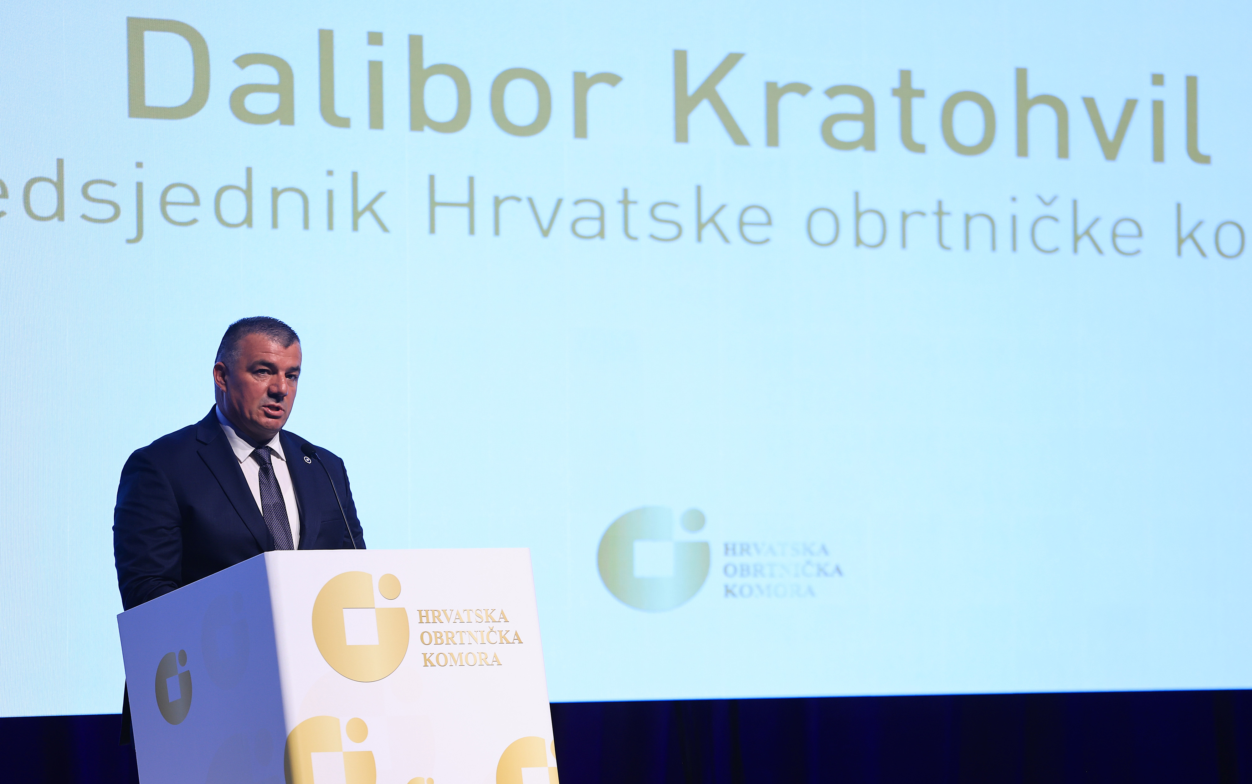Odrzana 32 svecana akademija Hrvatske obrtnicke komore i dodjela najvisih priznanja obrtnicima. Miljenko Filipovic Photo: Marko Prpic/PIXSELL