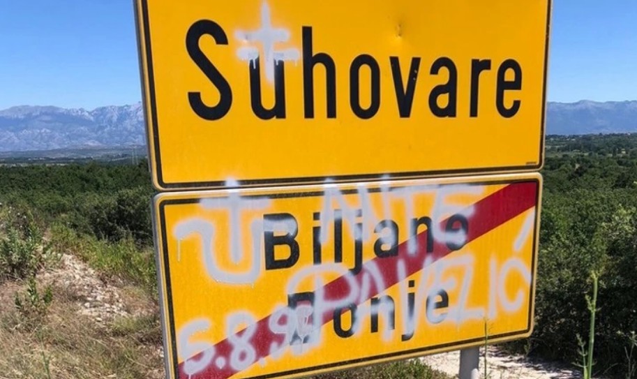 grafiti, ustaštvo, Zadar