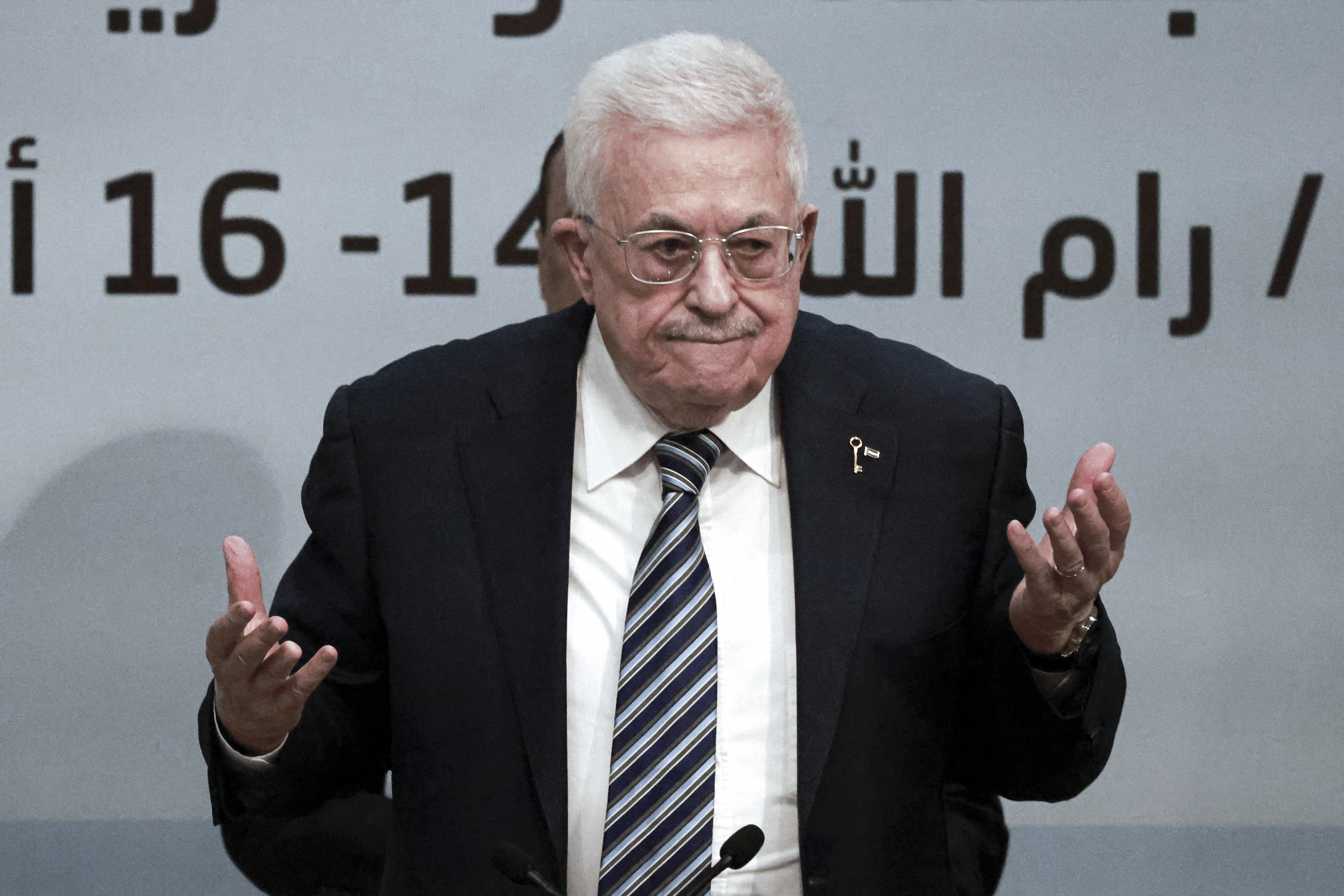 Palestinian president Mahmud Abbas. (Photo by Jaafar ASHTIYEH / AFP)