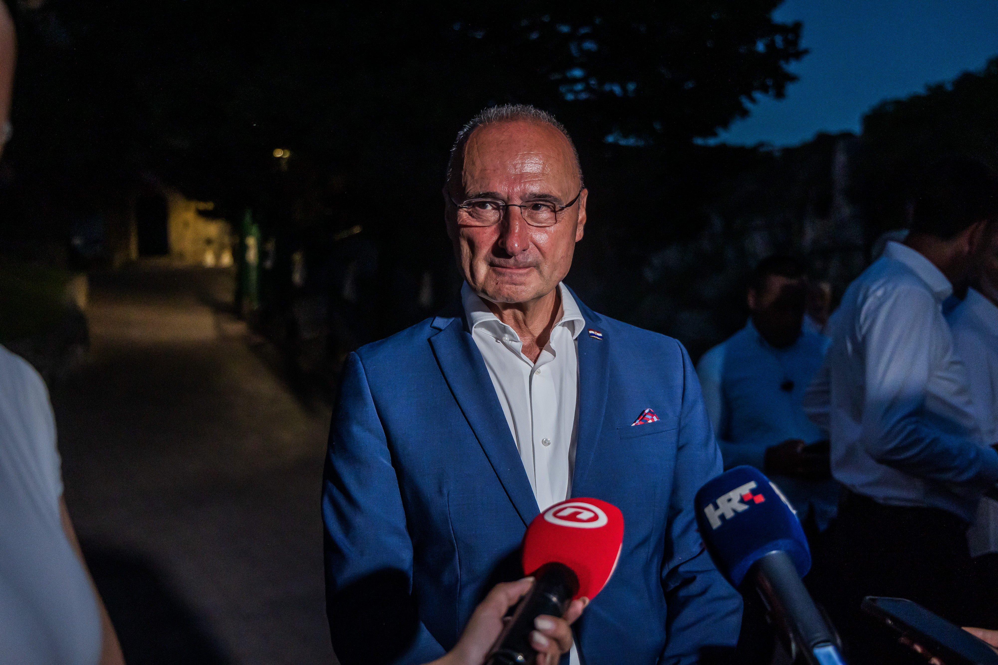 02.08.2026., Imotski:  Nakon misnog slavlja Ministar Goran Grlic Radman dao je izjavu za medije o aktualnim stvarima. Photo: Zvonimir Barisin/PIXSELL