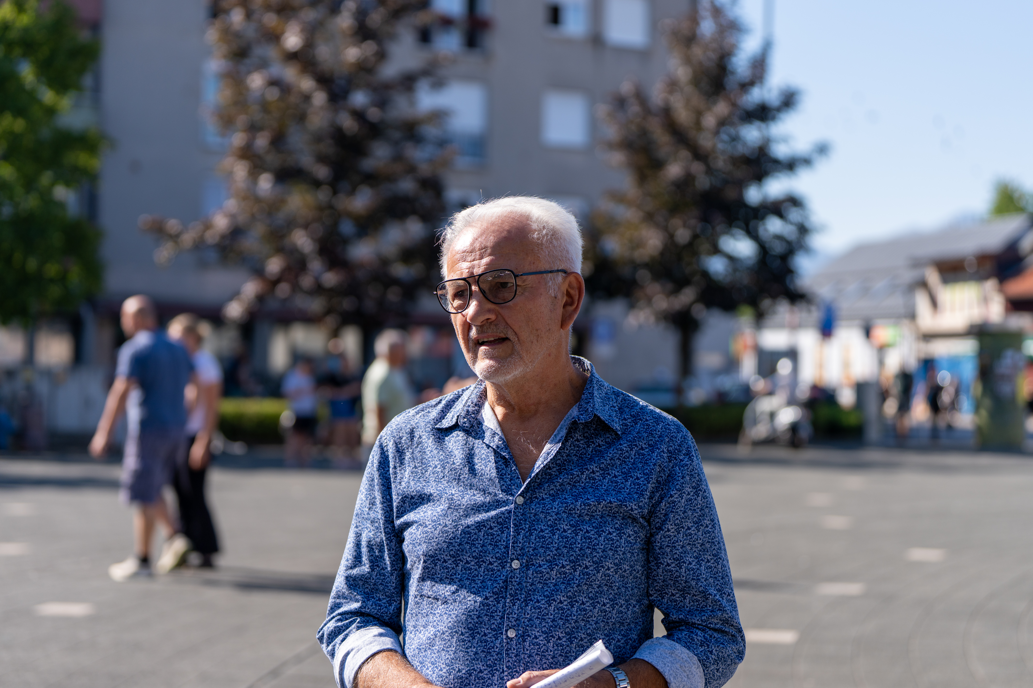 16.08.2026., Gospic - U Gospicu je odrzan prosvjed vezan uz problem ilegalnog odlaganja otpada. Mate Ilic Photo: Hrvoje Kostelac/PIXSELL