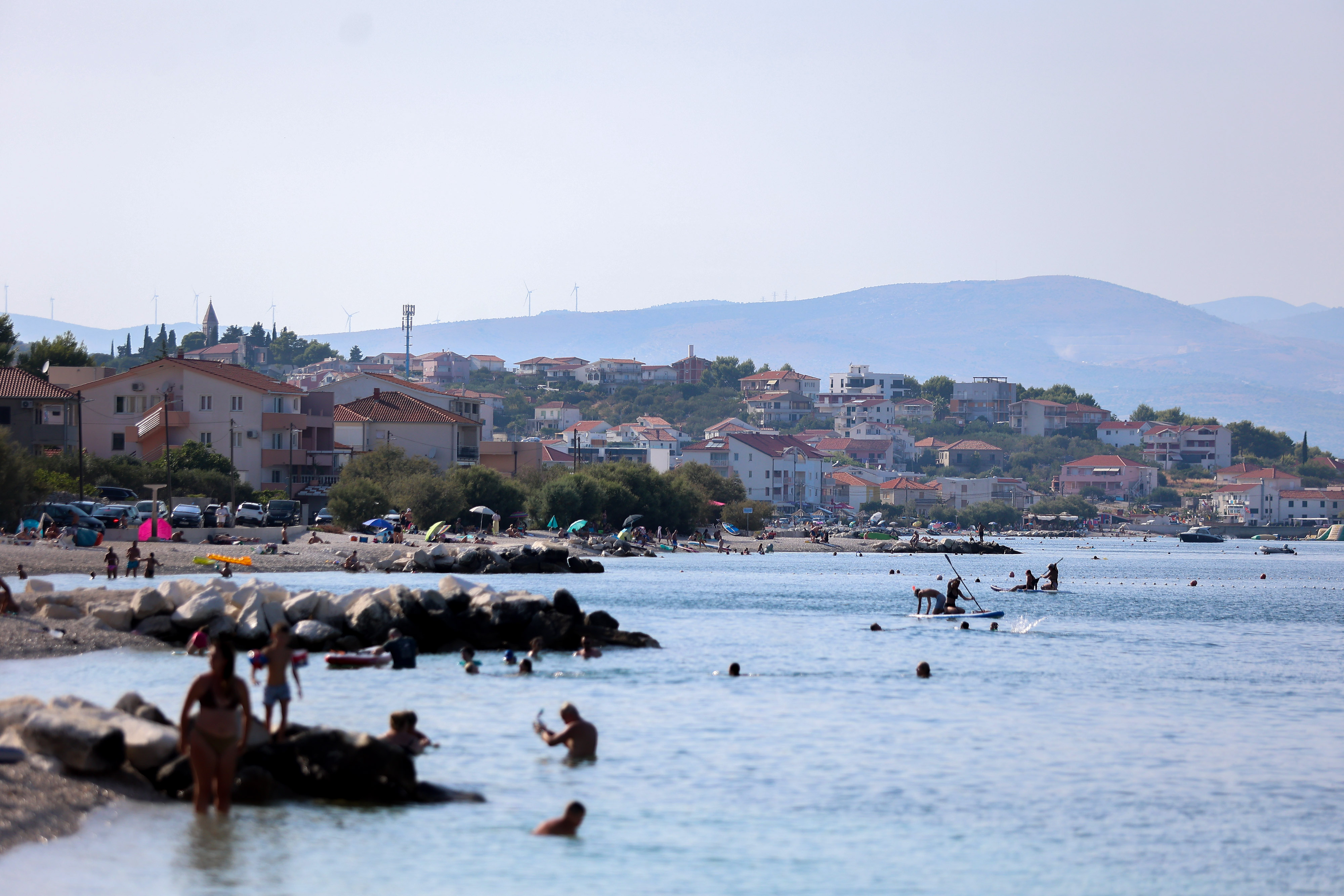 Zbog velike izgradnje novih objekata na podrucju cijelog otoka Ciova kod Trogira mjestani upozoravaju na slabiji pritisak vode. na slici naselje Slatine Photo: Ivana Ivanovic/PIXSELL