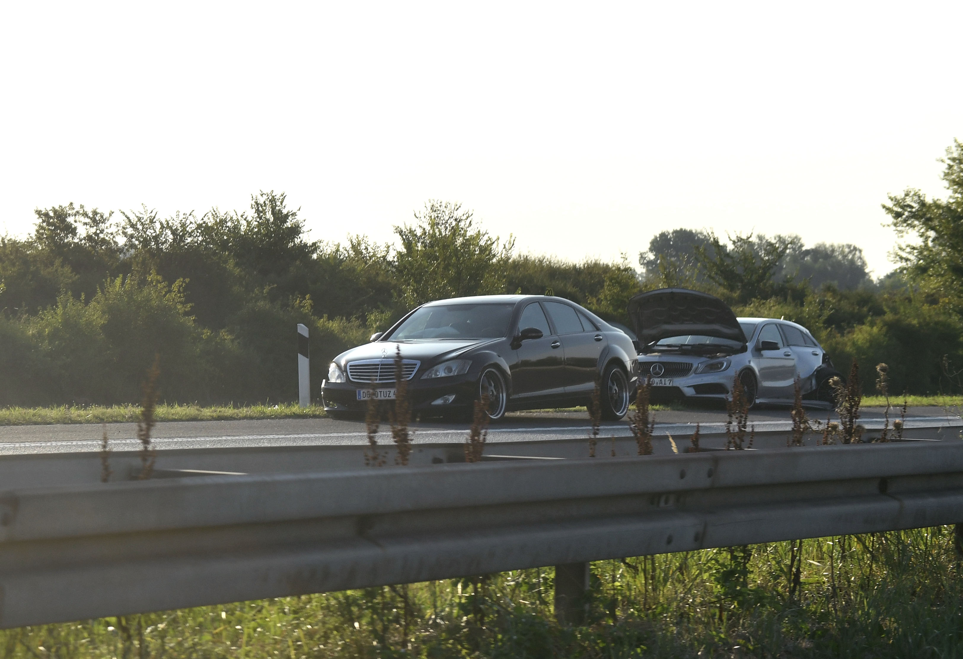 12.8.2025. - , Rugvica, Zagreb, Hrvatska - Prometna nesreca, sudar cisterne i pet automobila, jedna osoba poginula, pet ozlijedenih. Autocesta zatvorena za promet na tom dijelu. Photo: Josip Mikacic/PIXSELL
